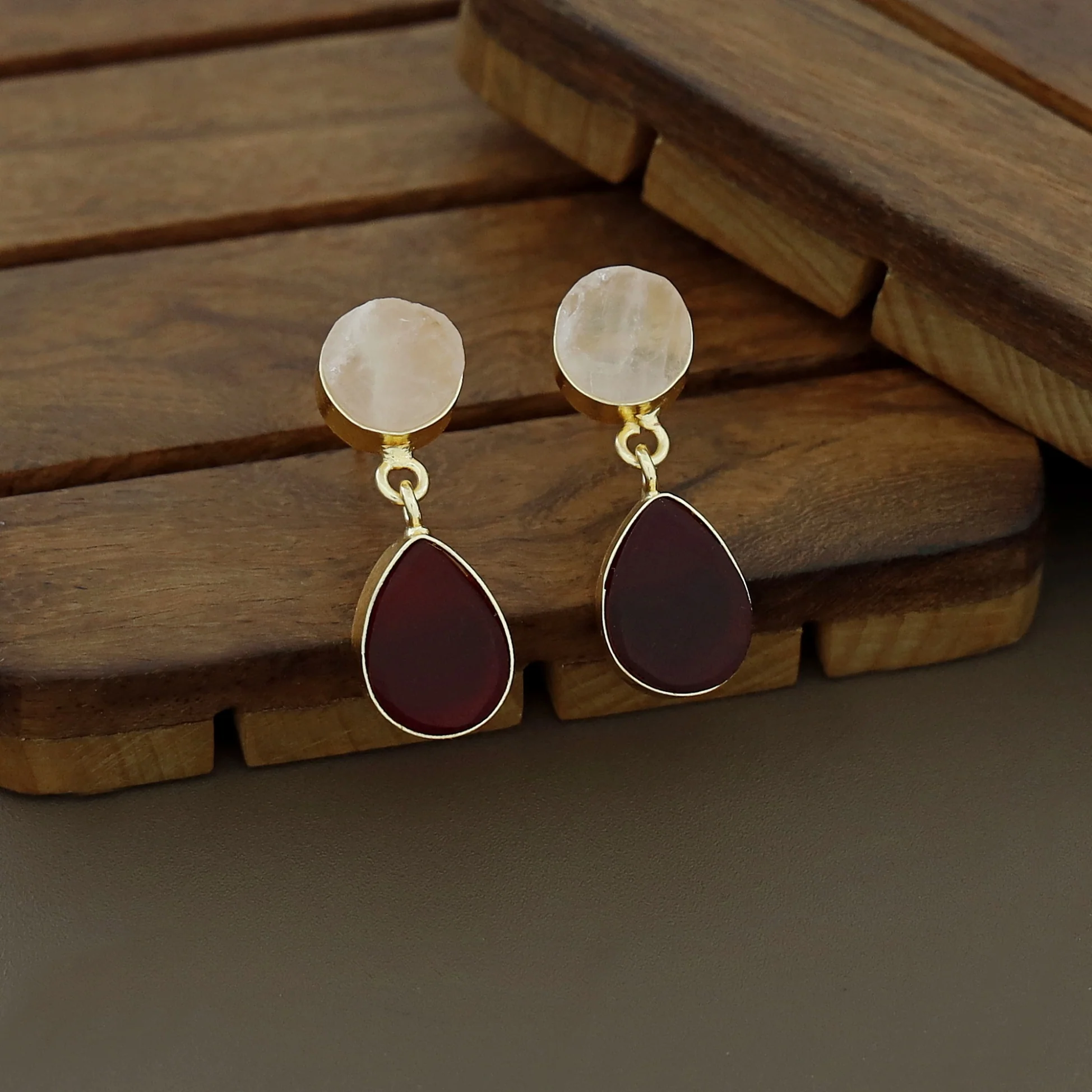 Circle And Drop Earring - Image 9