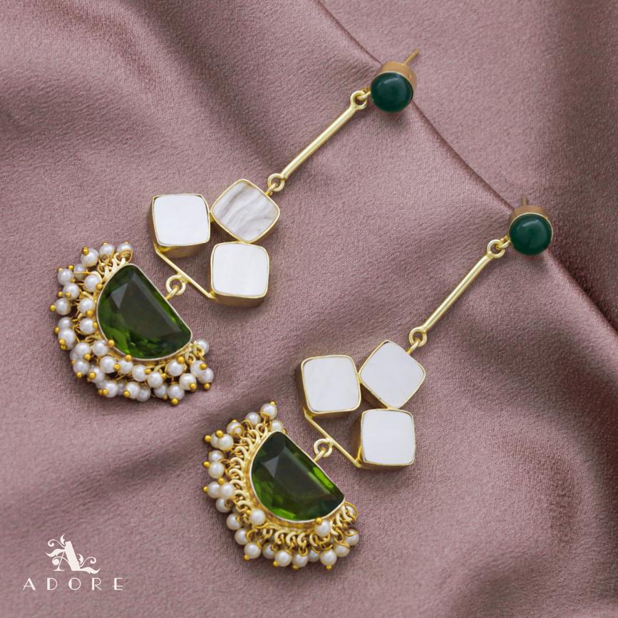 Classy Pendulum MOP Earring (Colour Options) - Image 32