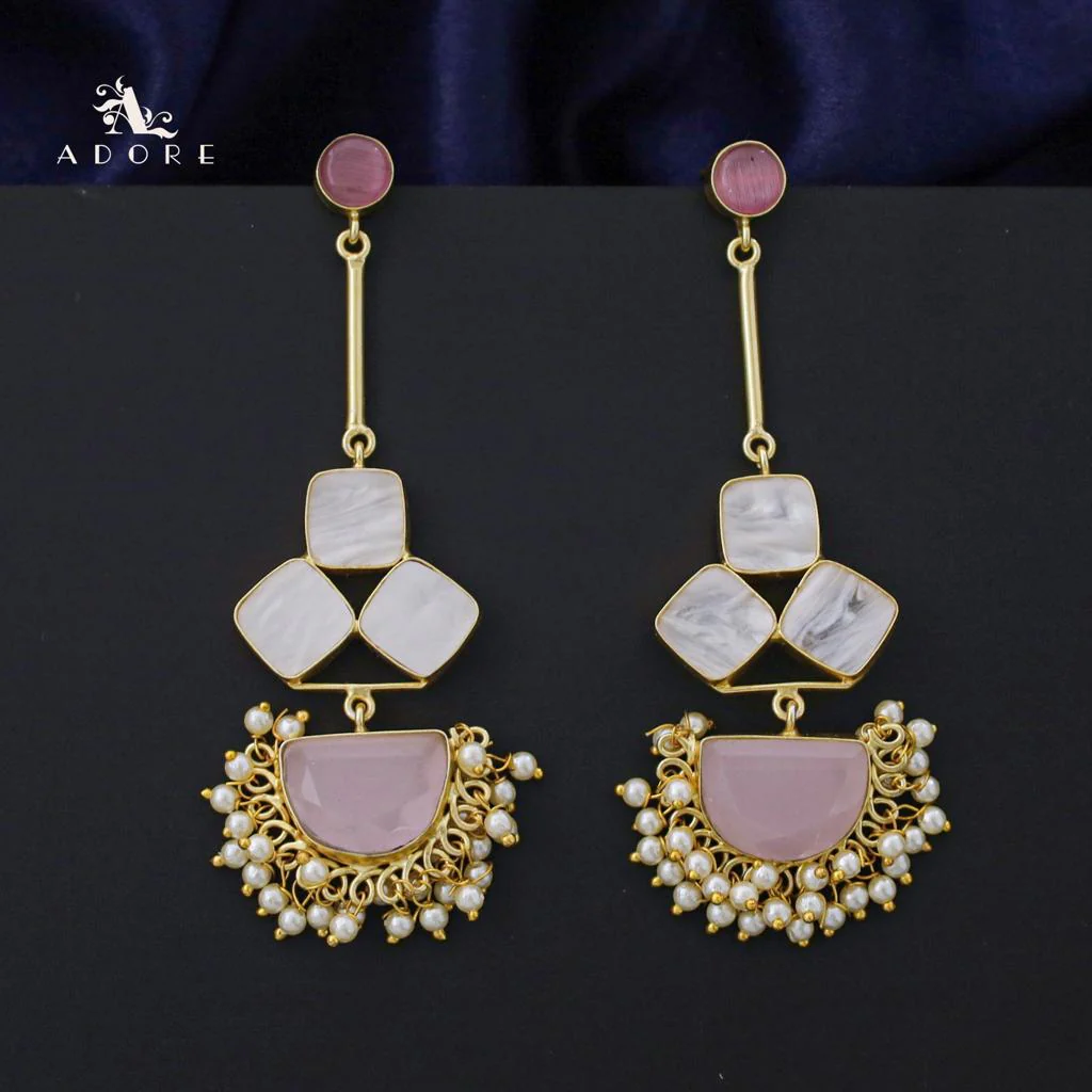 Classy Pendulum MOP Earring (Colour Options) - Image 36