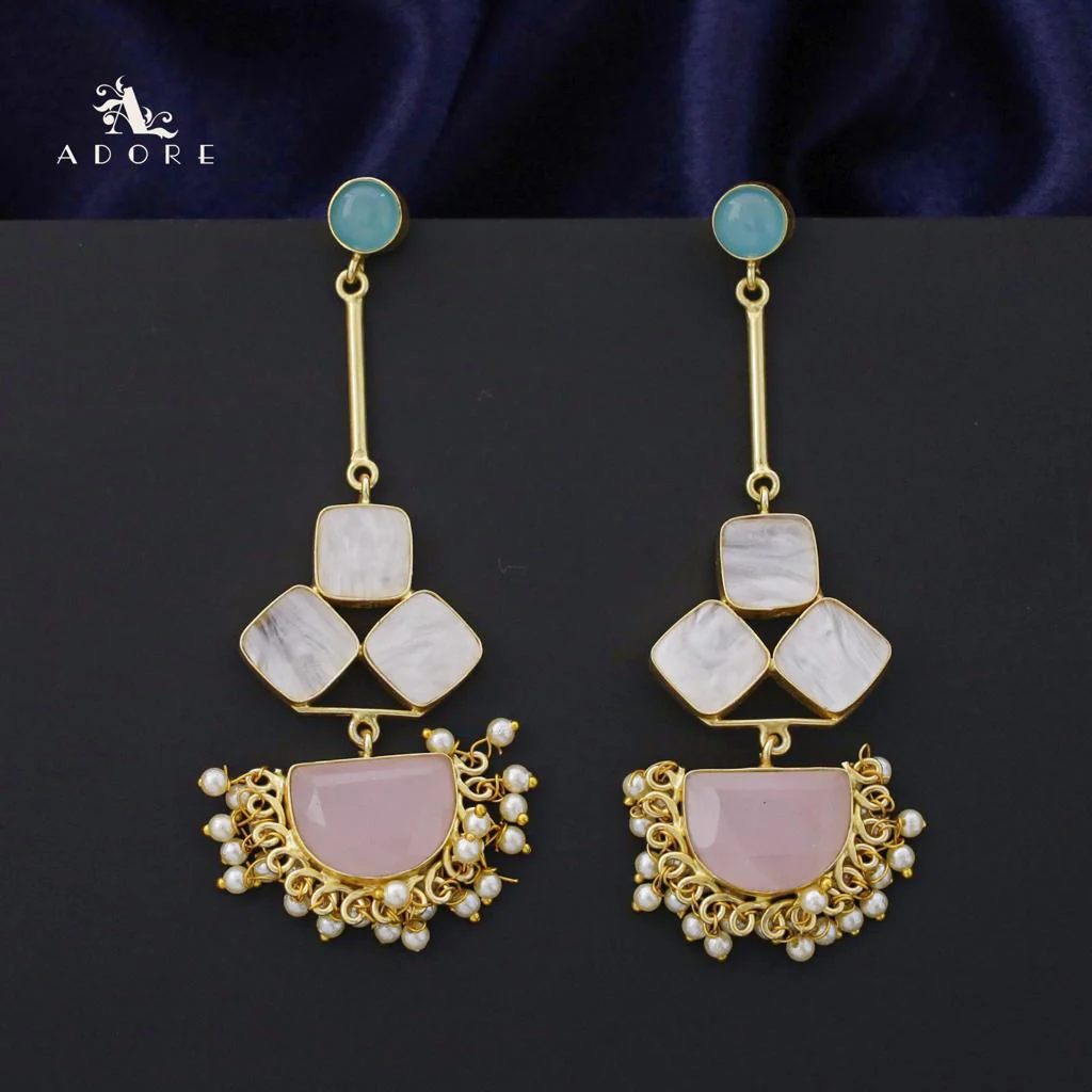 Classy Pendulum MOP Earring (Colour Options) - Image 37