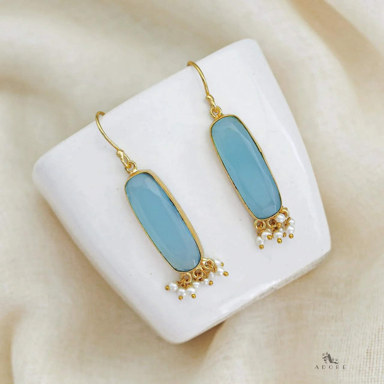 Clezta Rectangle Pearl Drop - Image 18