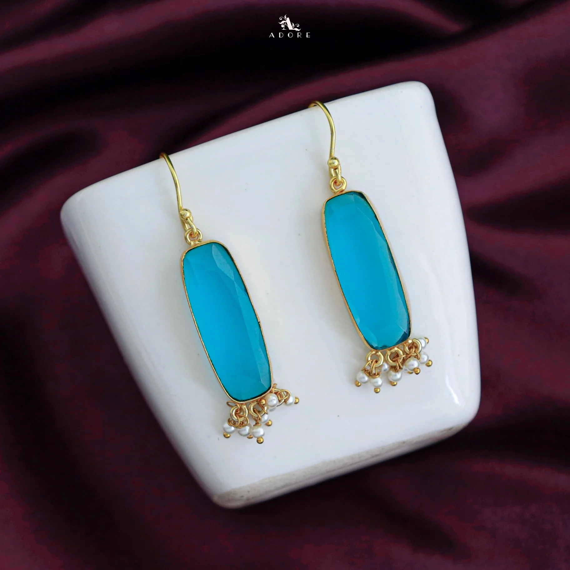 Clezta Rectangle Pearl Drop - Image 20