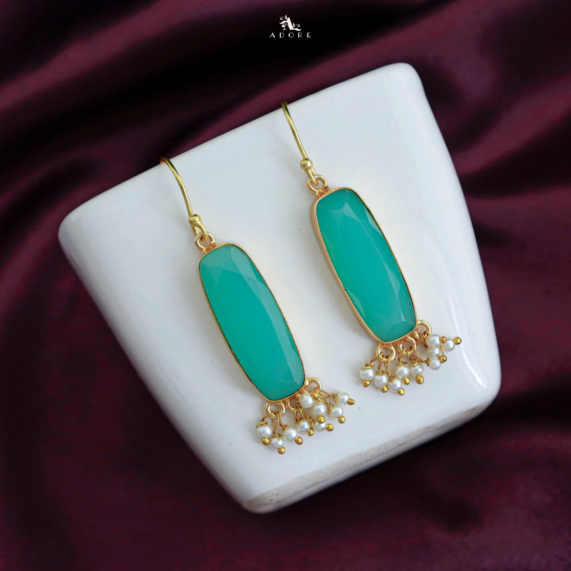 Clezta Rectangle Pearl Drop - Image 21