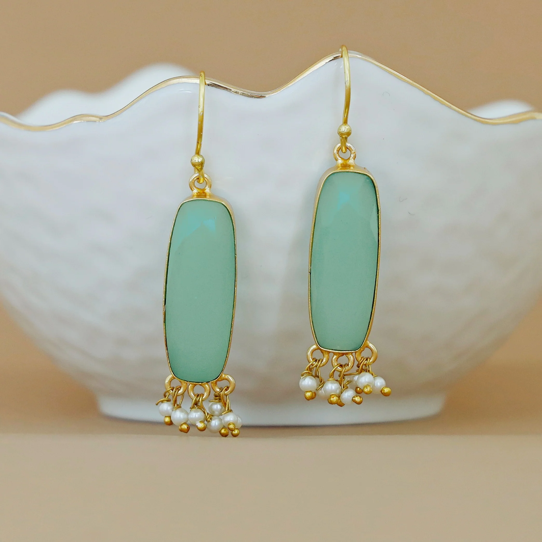 Clezta Rectangle Pearl Drop - Image 24