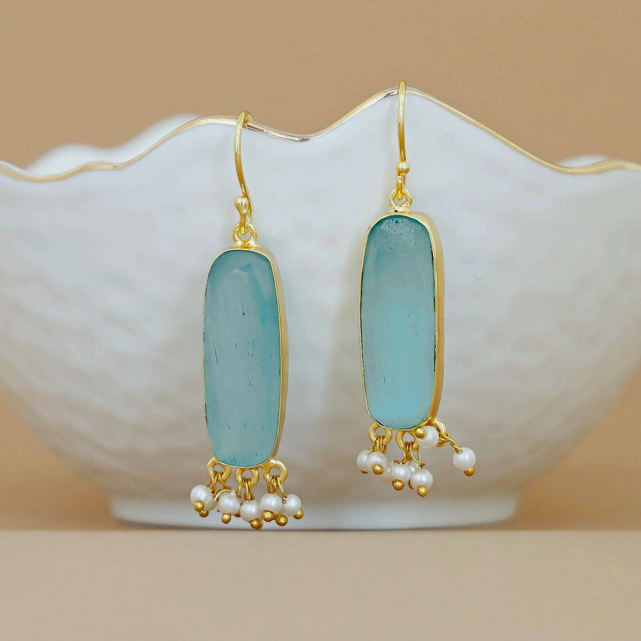 Clezta Rectangle Pearl Drop - Image 27