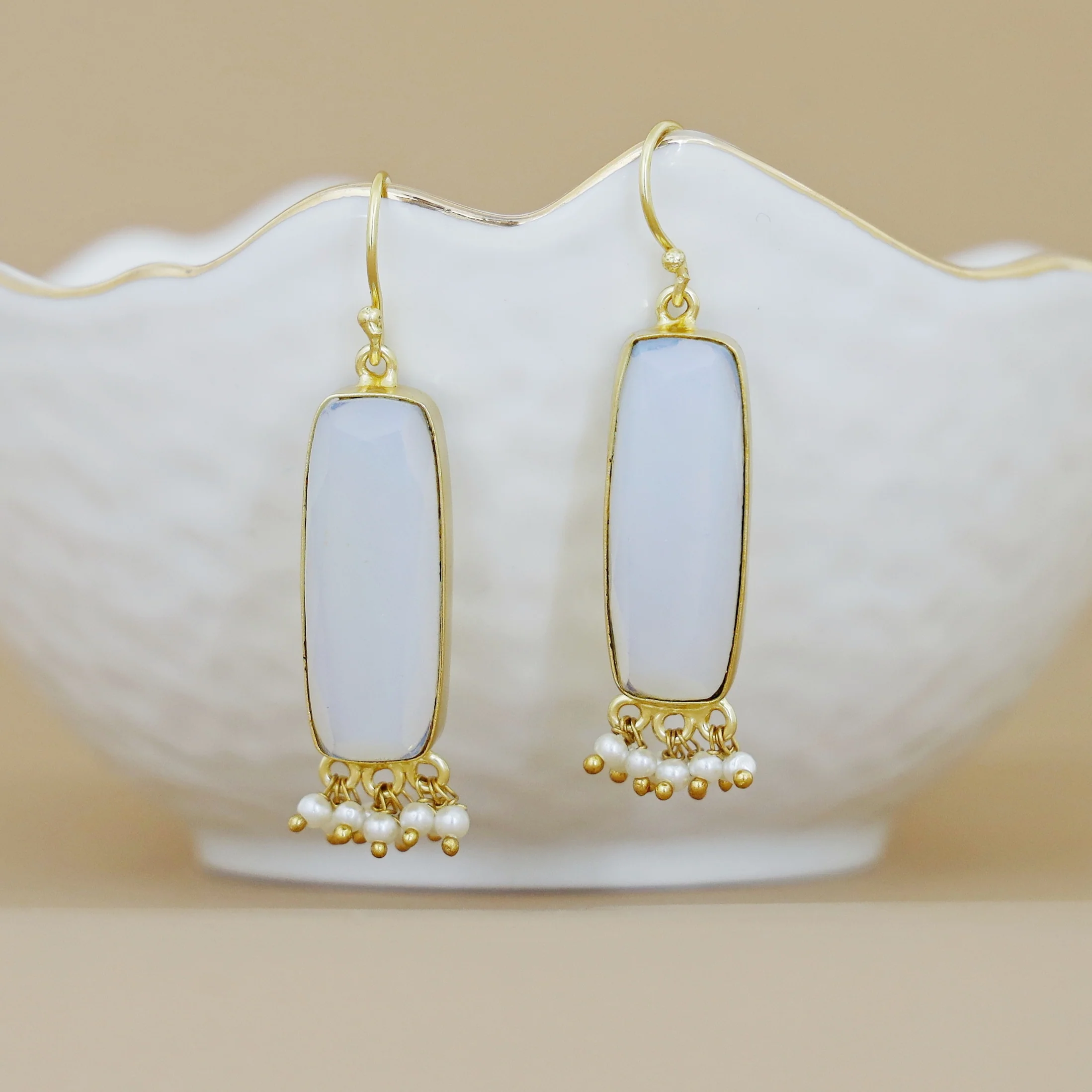 Clezta Rectangle Pearl Drop - Image 28
