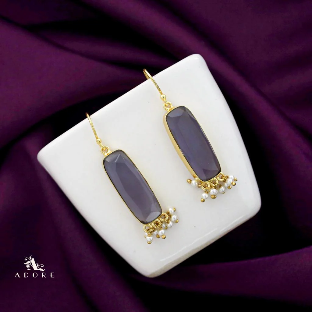 Clezta Rectangle Pearl Drop - Image 4