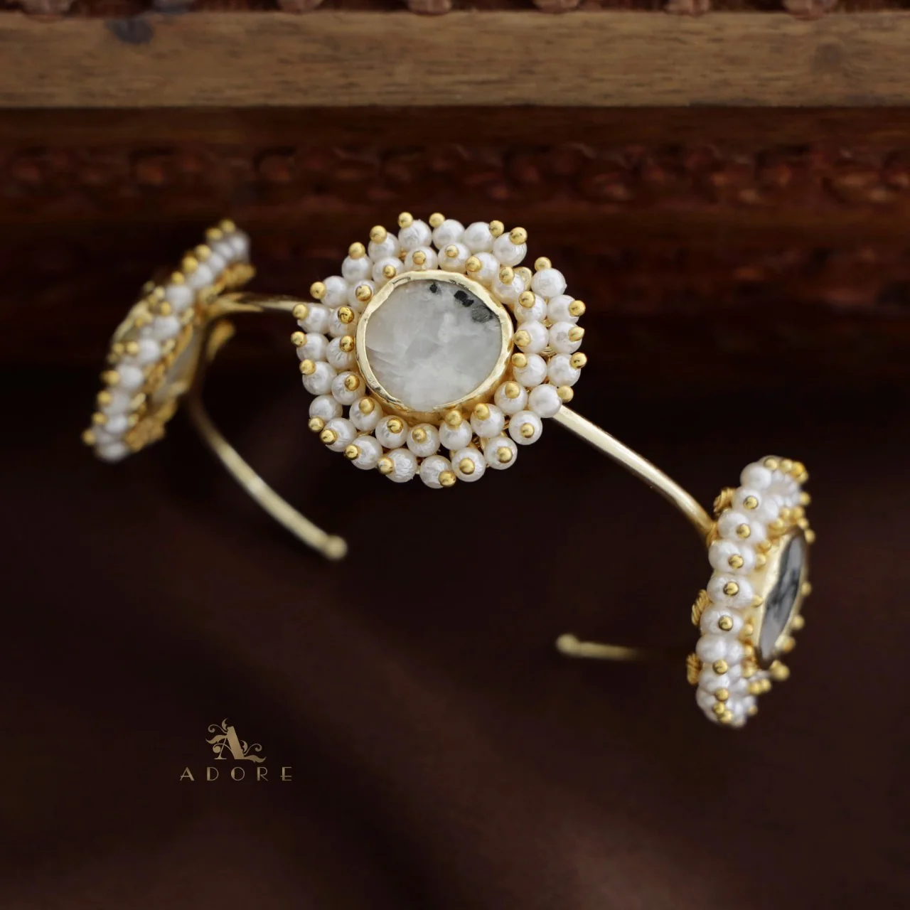 Cluster Pearl 3 Stone Bracelets - Image 11
