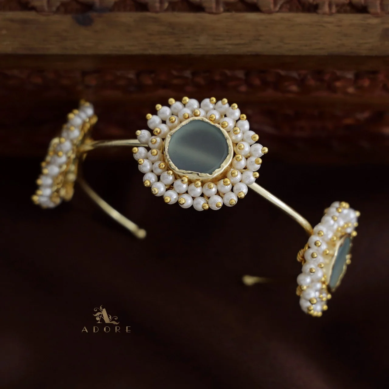 Cluster Pearl 3 Stone Bracelets - Image 12