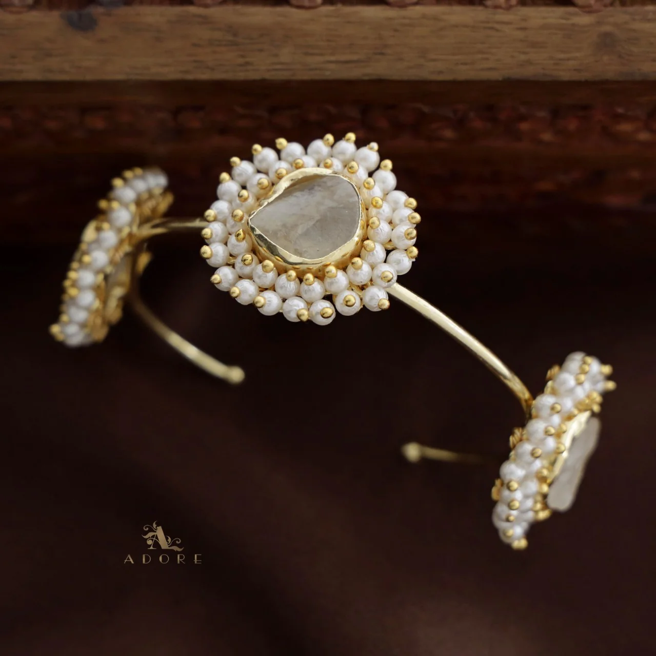 Cluster Pearl 3 Stone Bracelets - Image 13