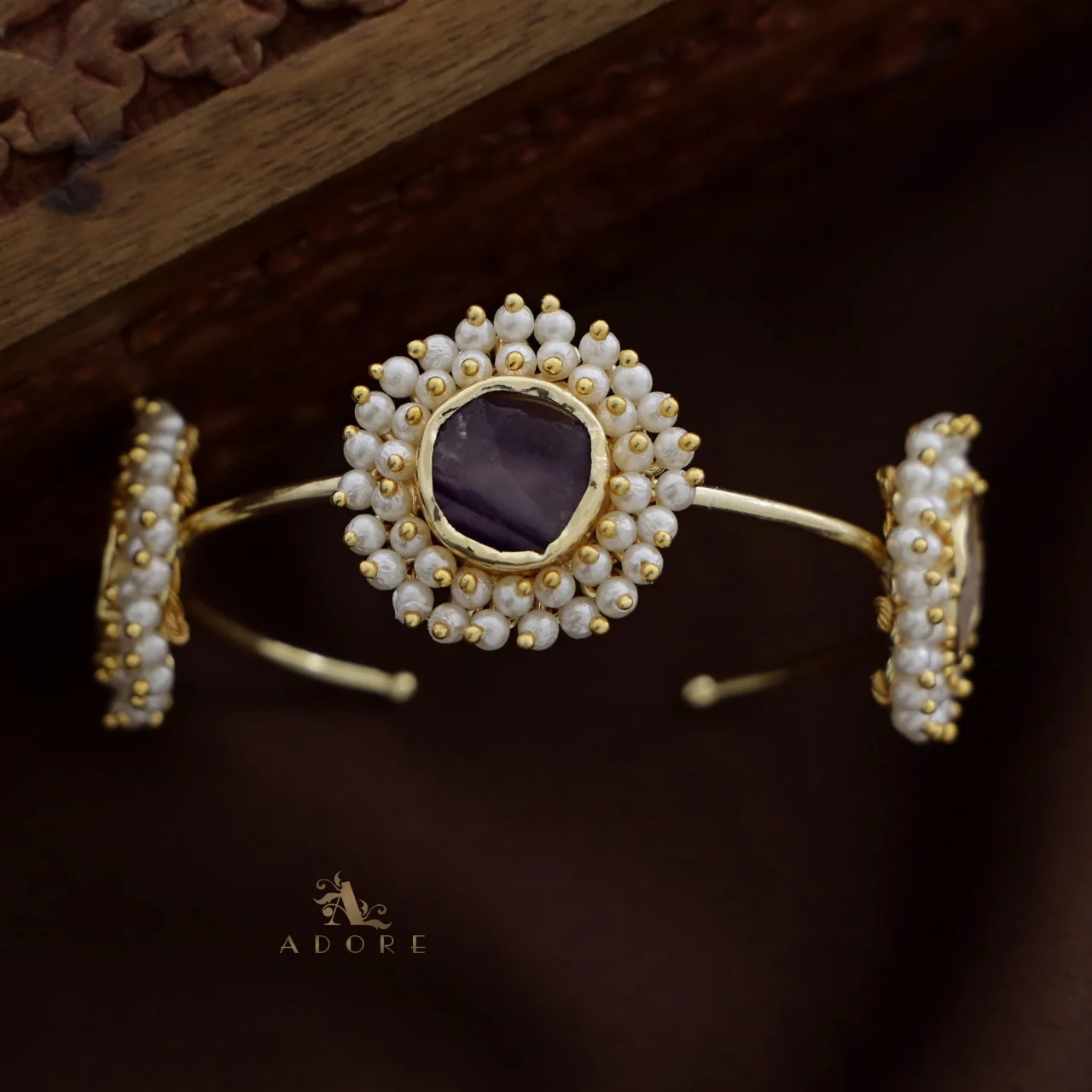 Cluster Pearl 3 Stone Bracelets - Image 16