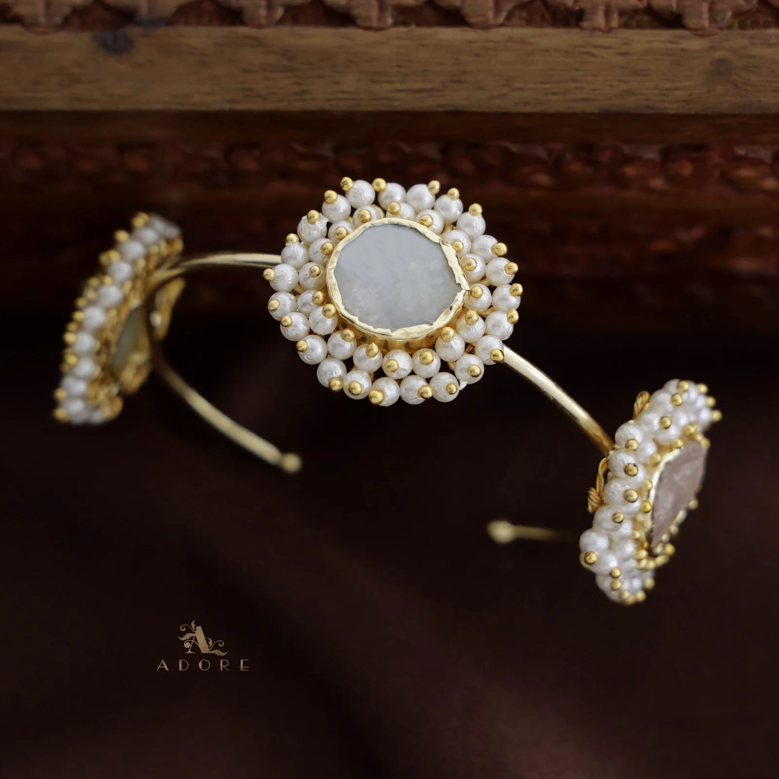 Cluster Pearl 3 Stone Bracelets - Image 19