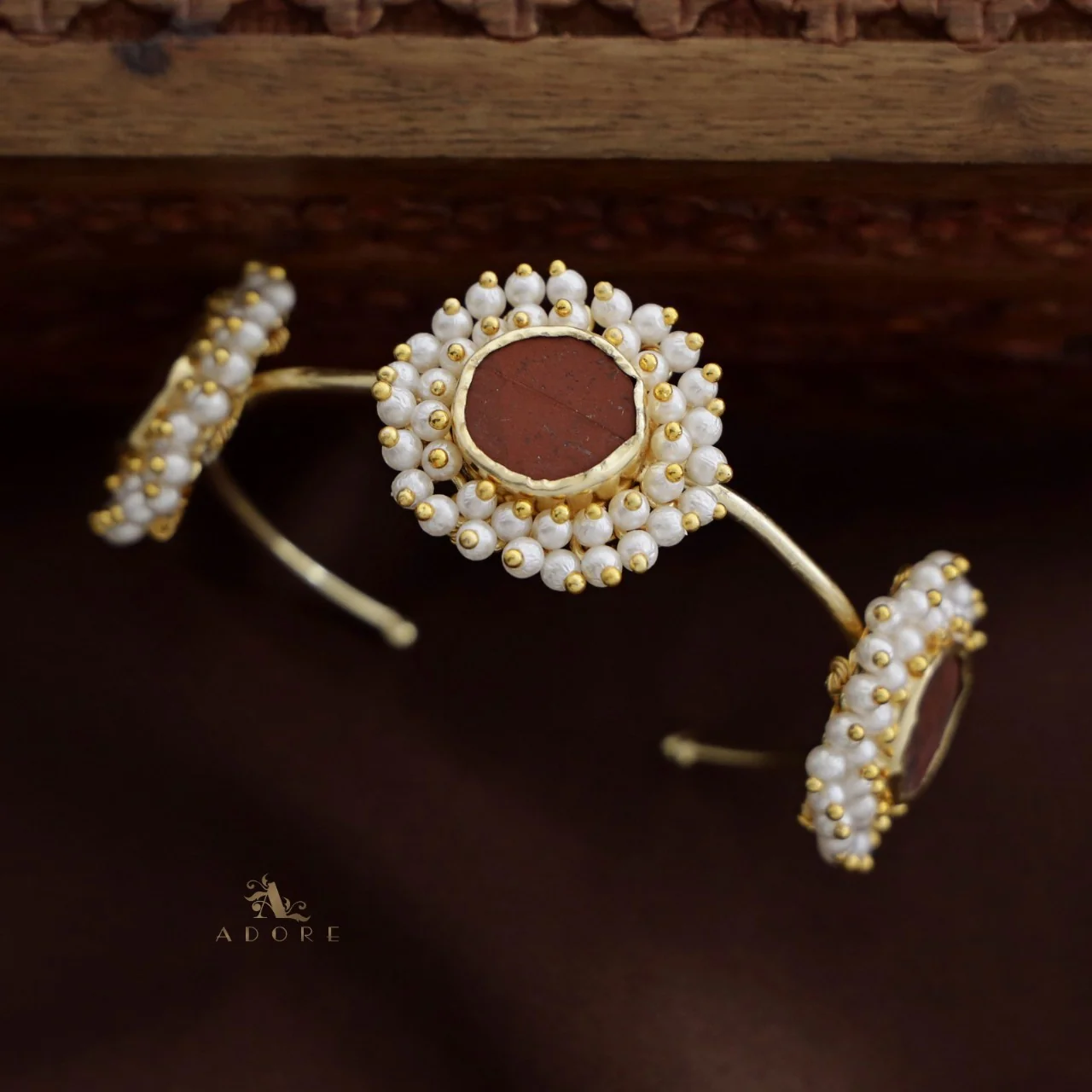Cluster Pearl 3 Stone Bracelets - Image 4