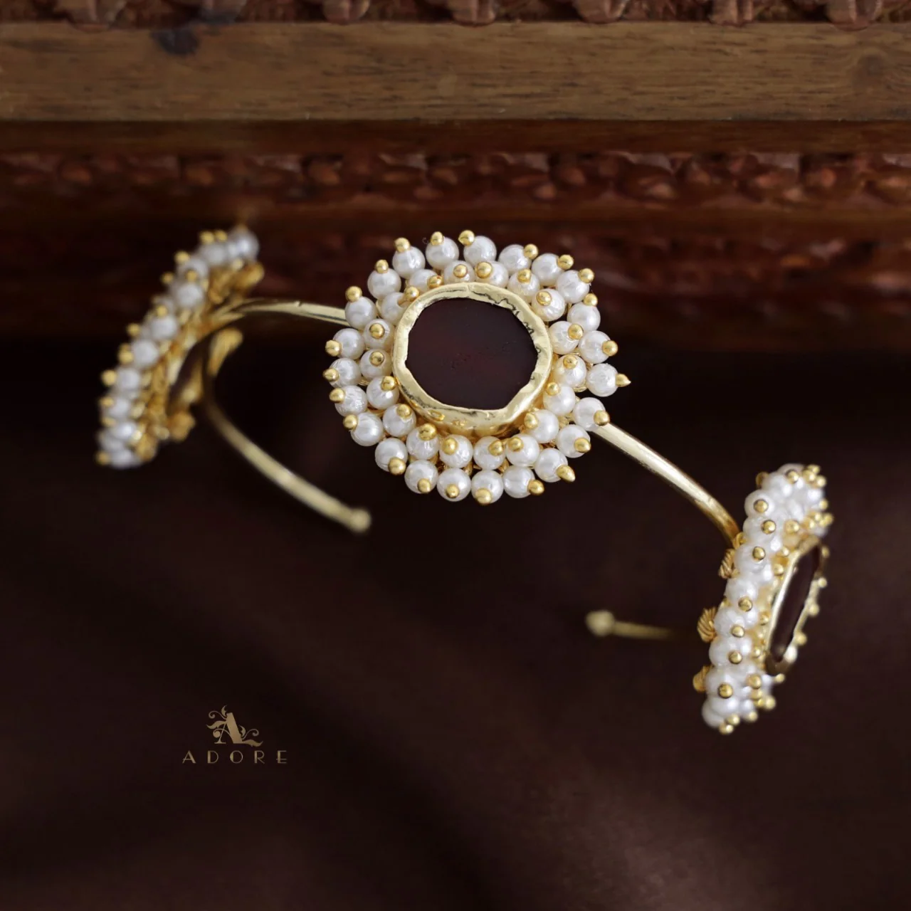 Cluster Pearl 3 Stone Bracelets - Image 5