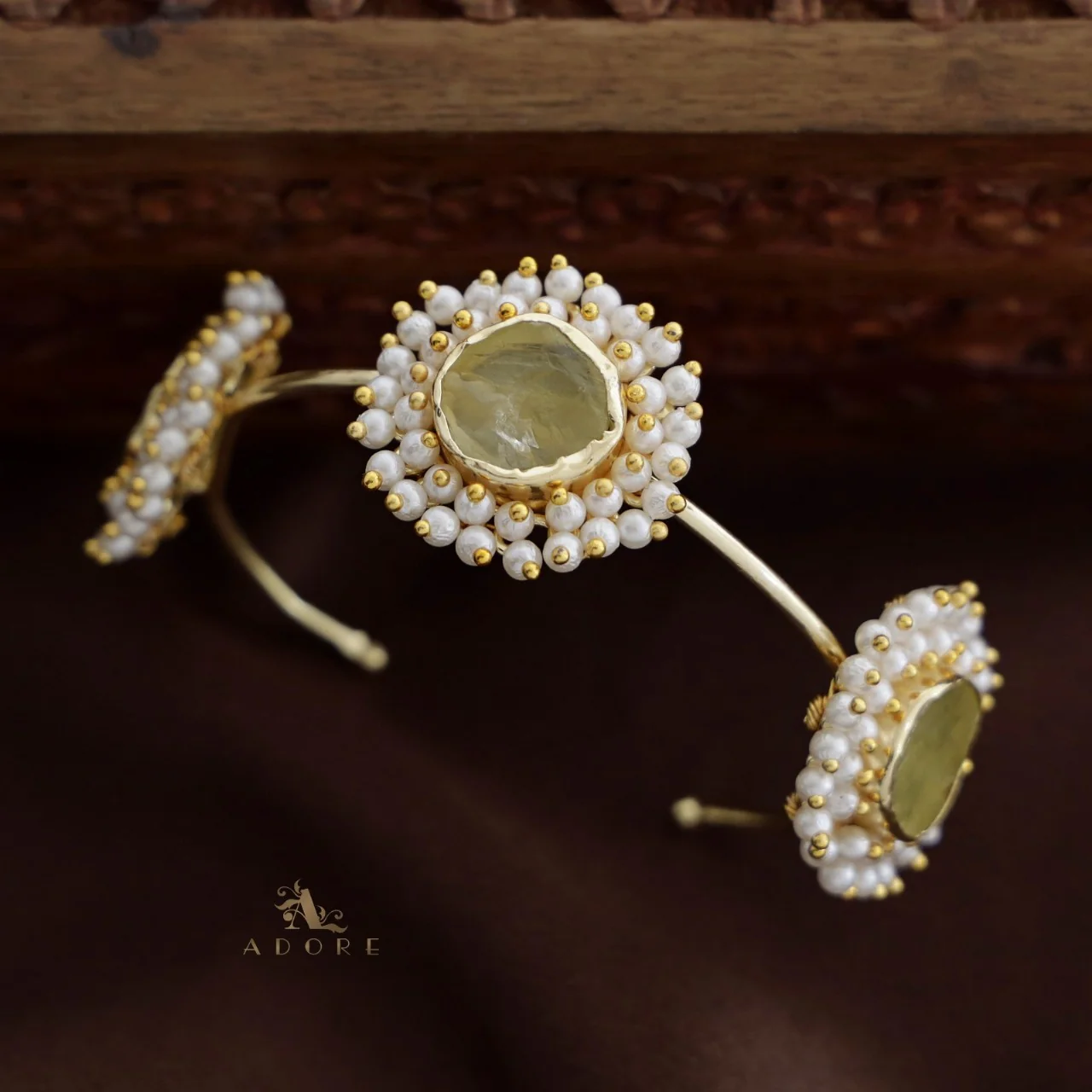 Cluster Pearl 3 Stone Bracelets - Image 8