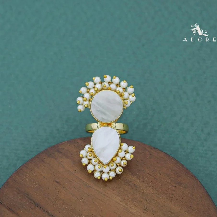 Cluster Pearl Angelic MOP Ring - Image 10