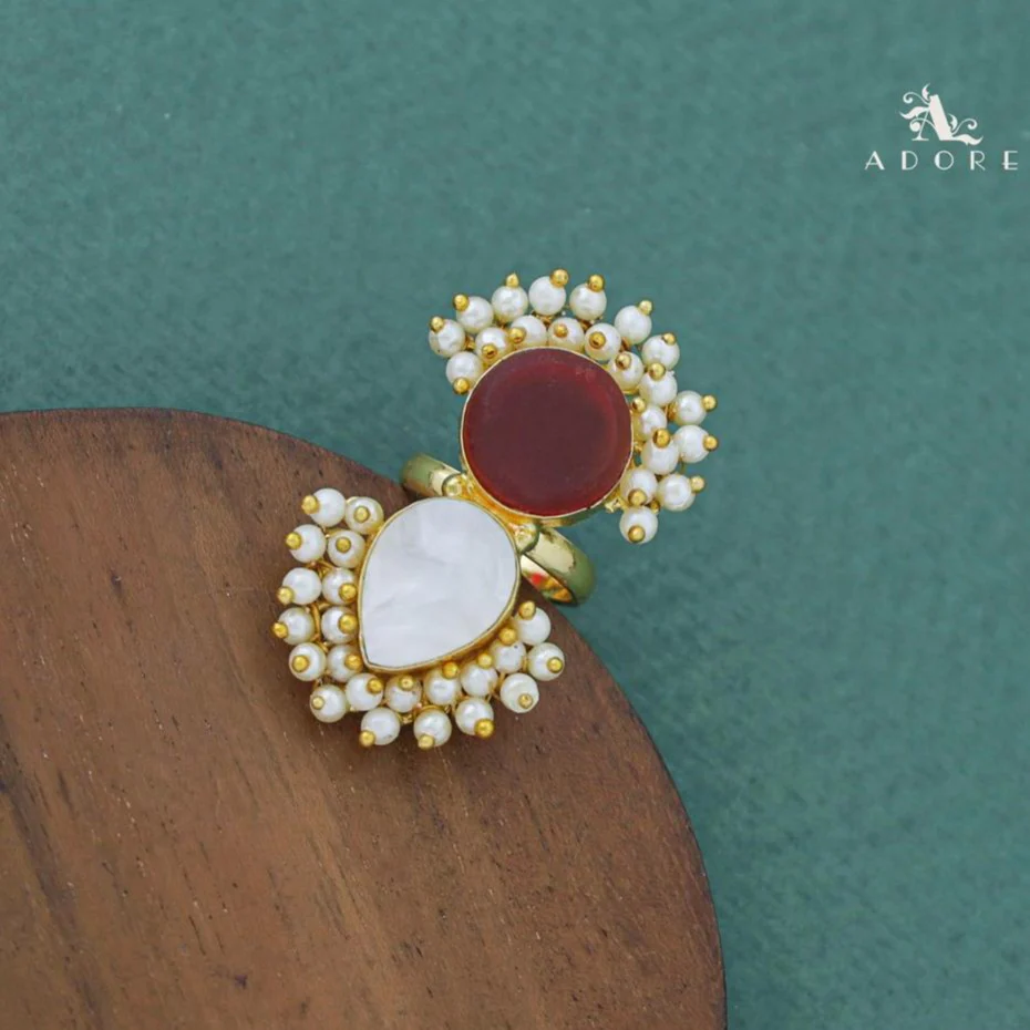 Cluster Pearl Angelic MOP Ring - Image 13