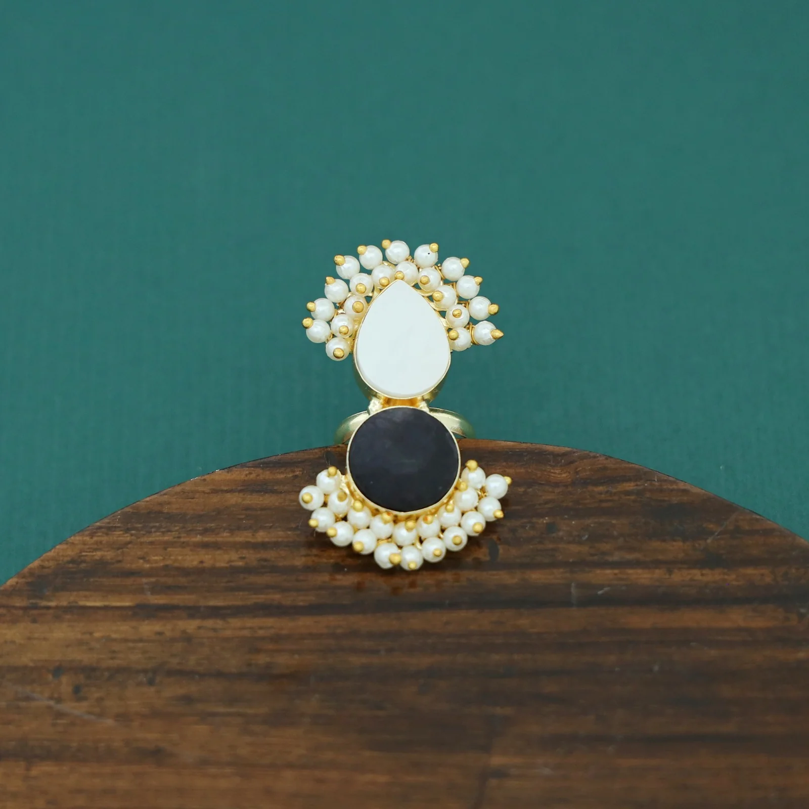 Cluster Pearl Angelic MOP Ring - Image 18