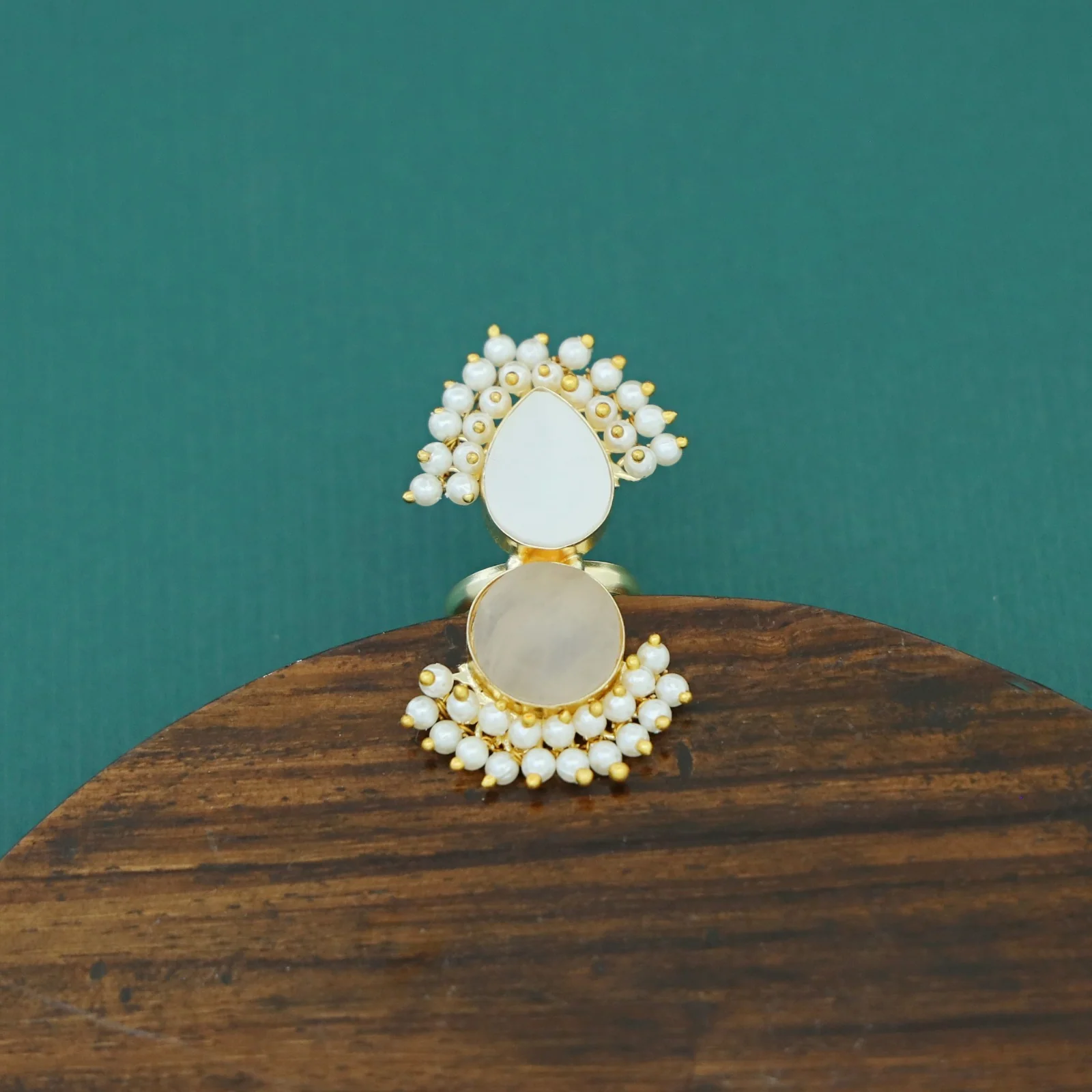 Cluster Pearl Angelic MOP Ring - Image 19