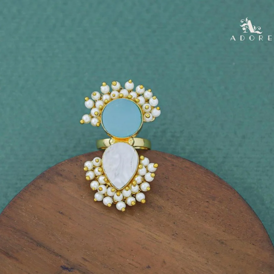 Cluster Pearl Angelic MOP Ring - Image 2