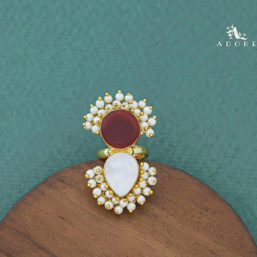 Cluster Pearl Angelic MOP Ring - Image 5