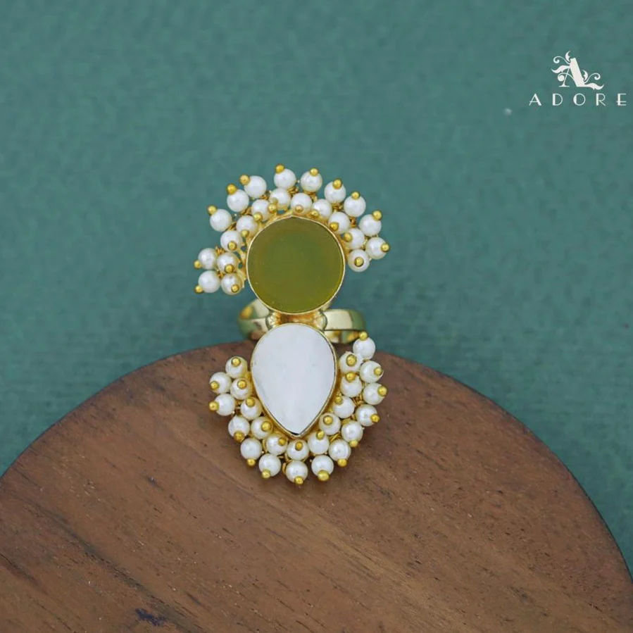 Cluster Pearl Angelic MOP Ring - Image 6