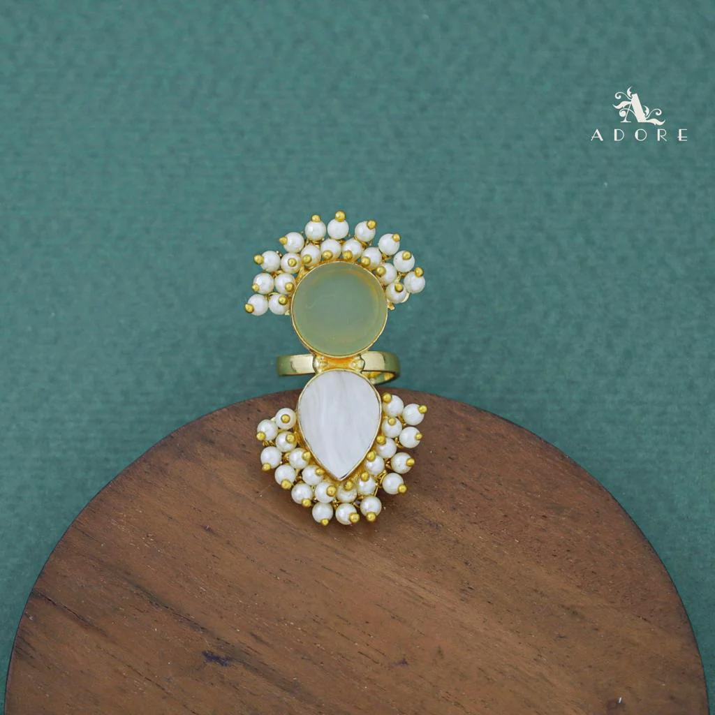 Cluster Pearl Angelic MOP Ring - Image 7
