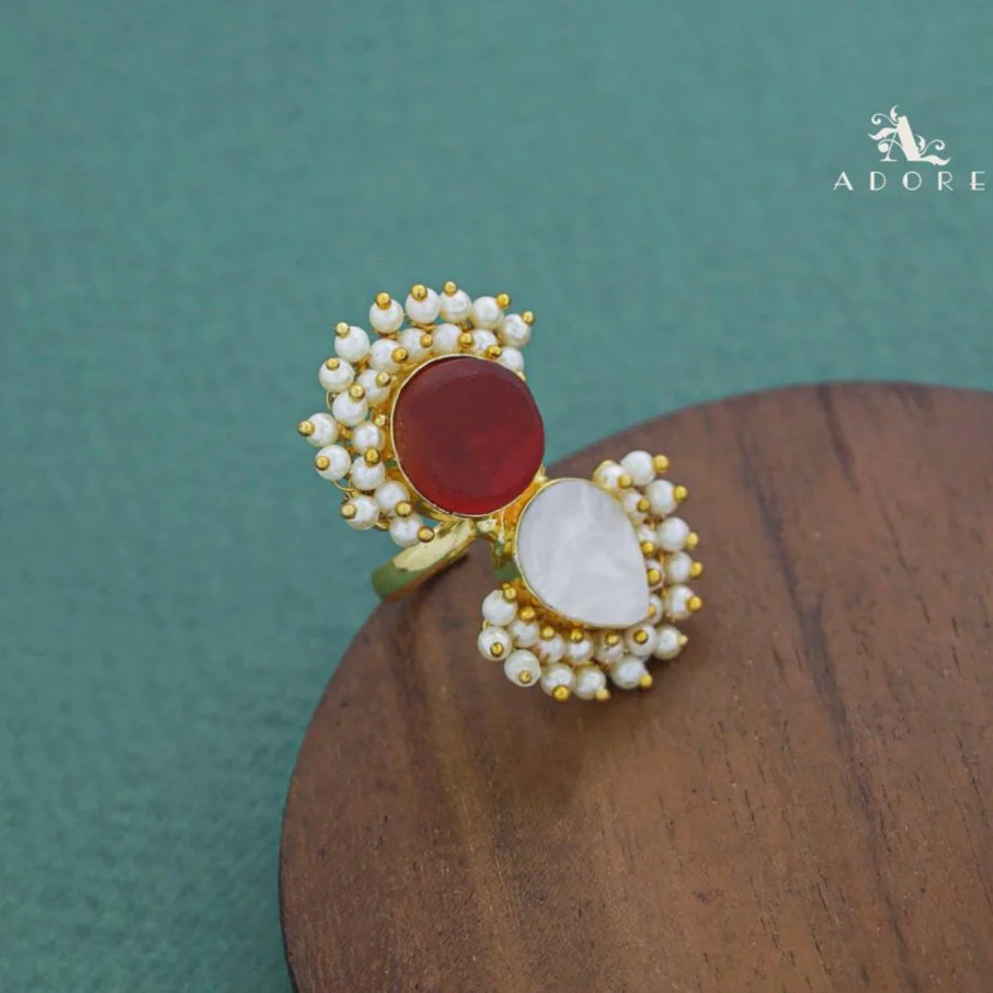 Cluster Pearl Angelic MOP Ring - Image 8