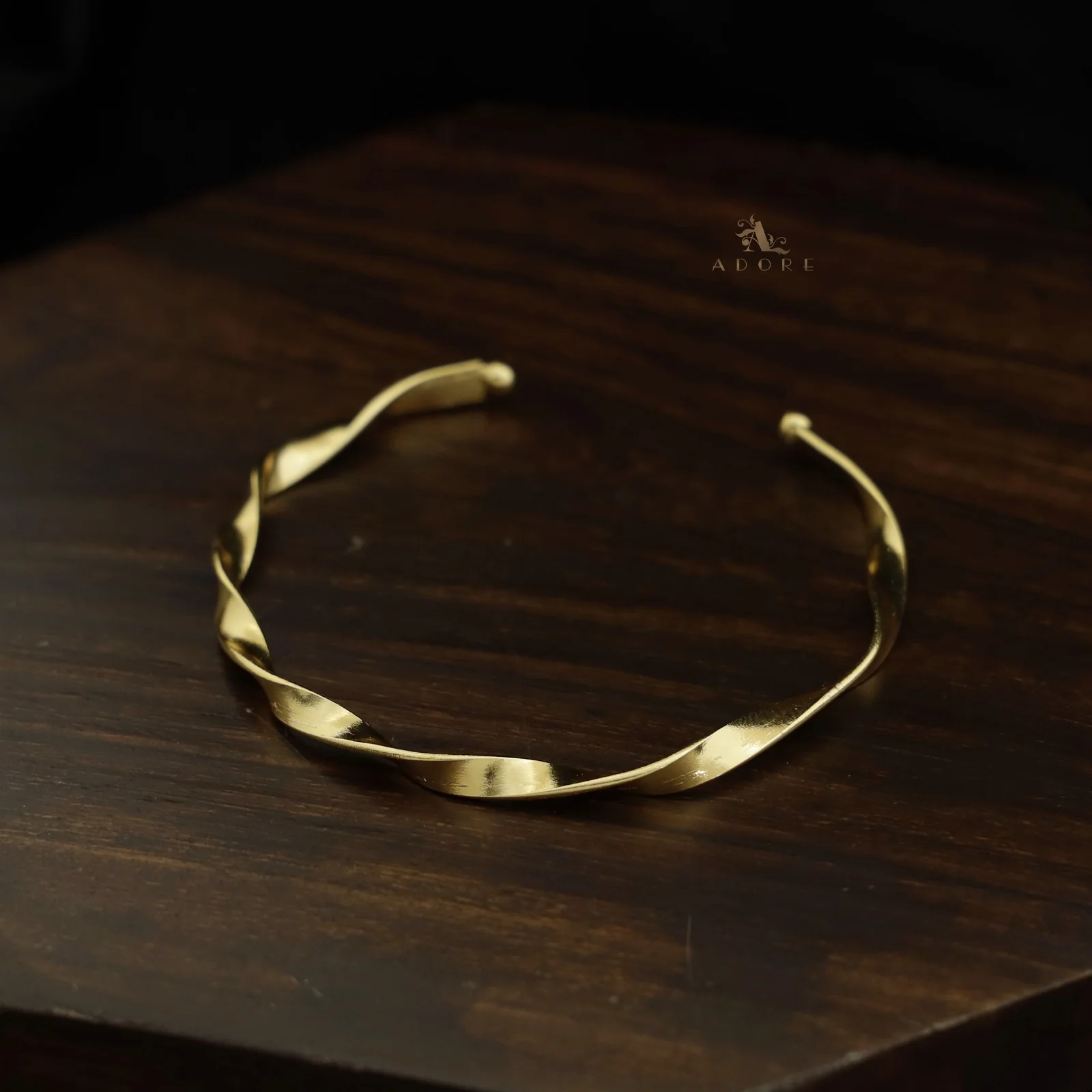 Golden Twisted Bangle - Image 6