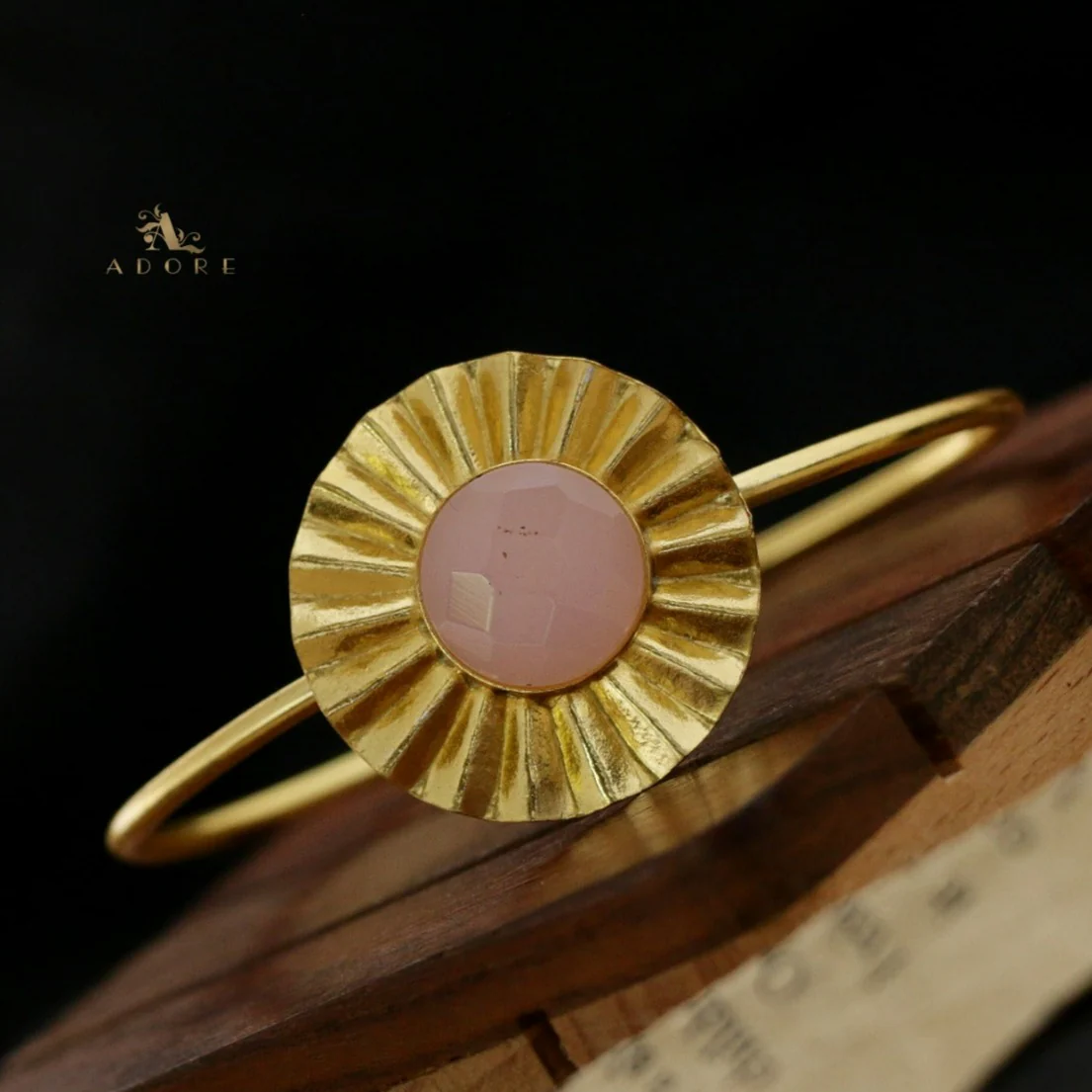 Juliette Round Glossy Flower Bangle - Image 3