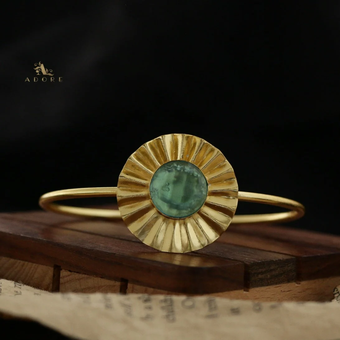 Juliette Round Glossy Flower Bangle - Image 6