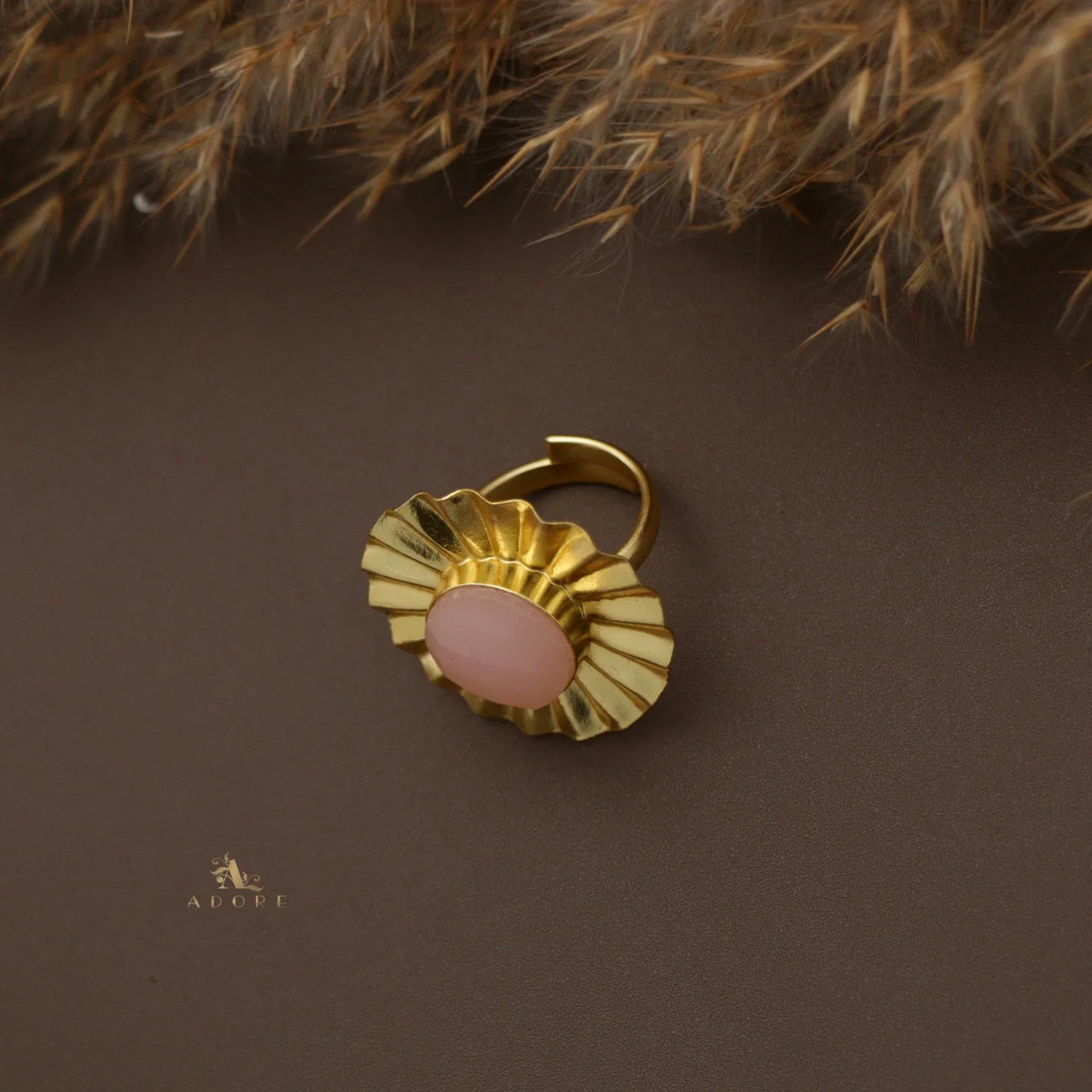 Juliette Round Glossy Flower Ring - Image 4