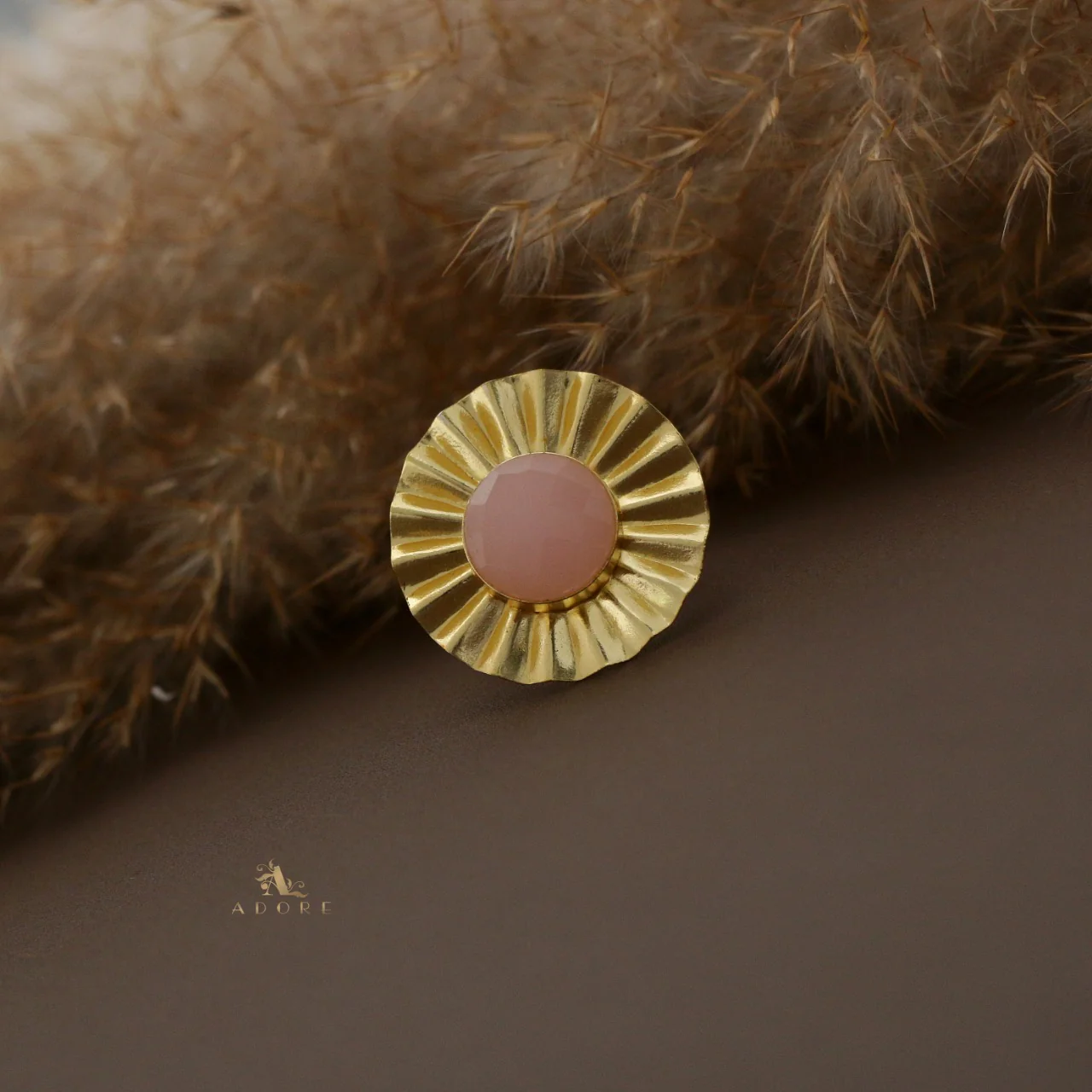 Juliette Round Glossy Flower Ring - Image 5