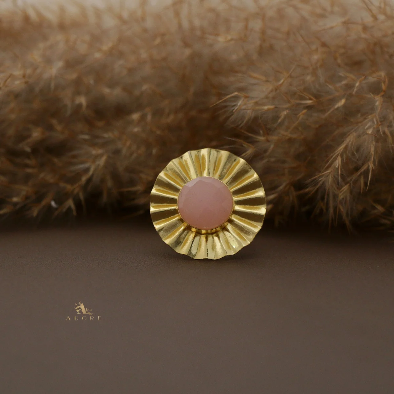Juliette Round Glossy Flower Ring - Image 6
