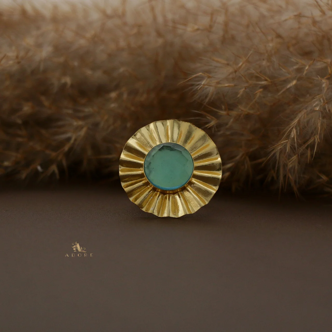 Juliette Round Glossy Flower Ring - Image 7