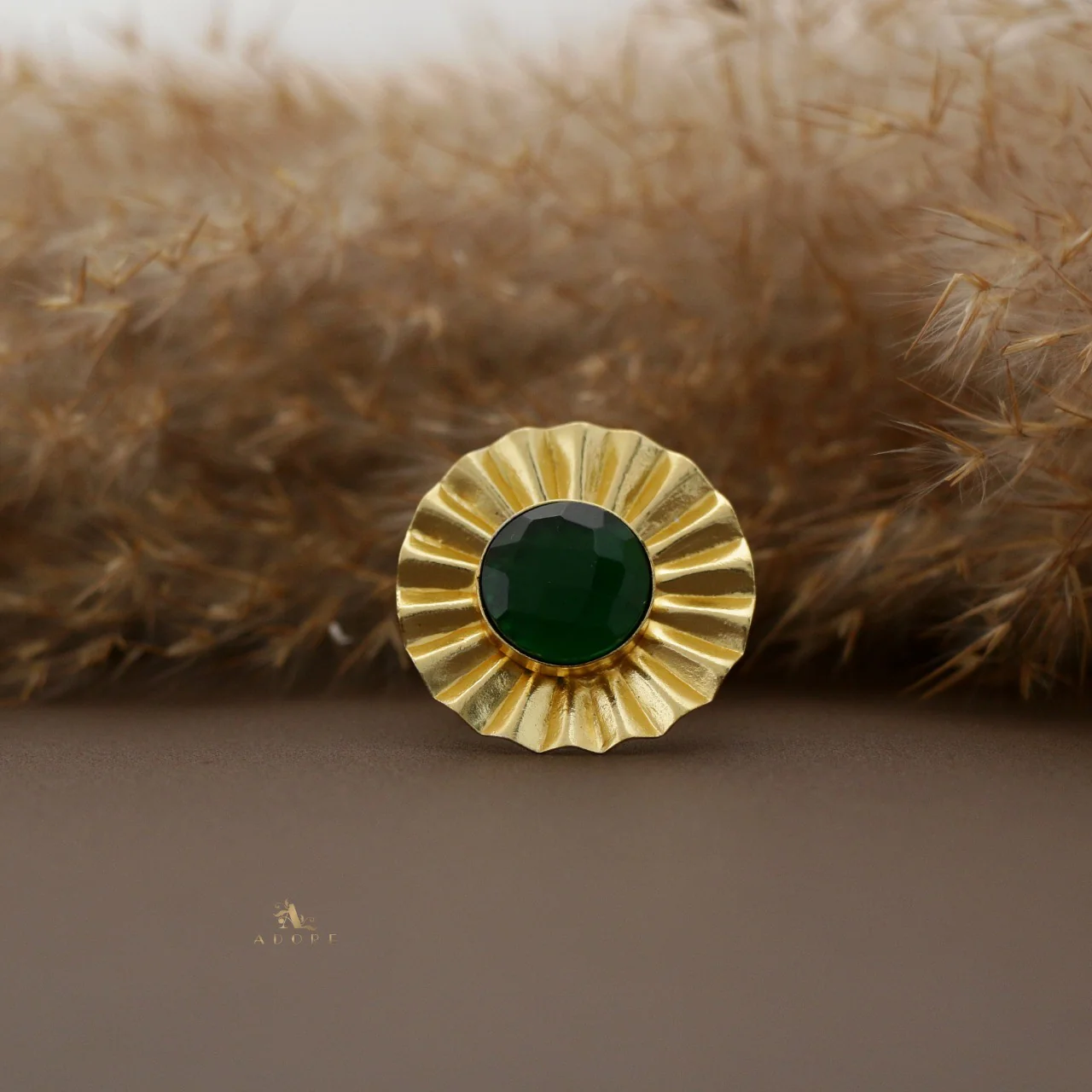 Juliette Round Glossy Flower Ring - Image 9