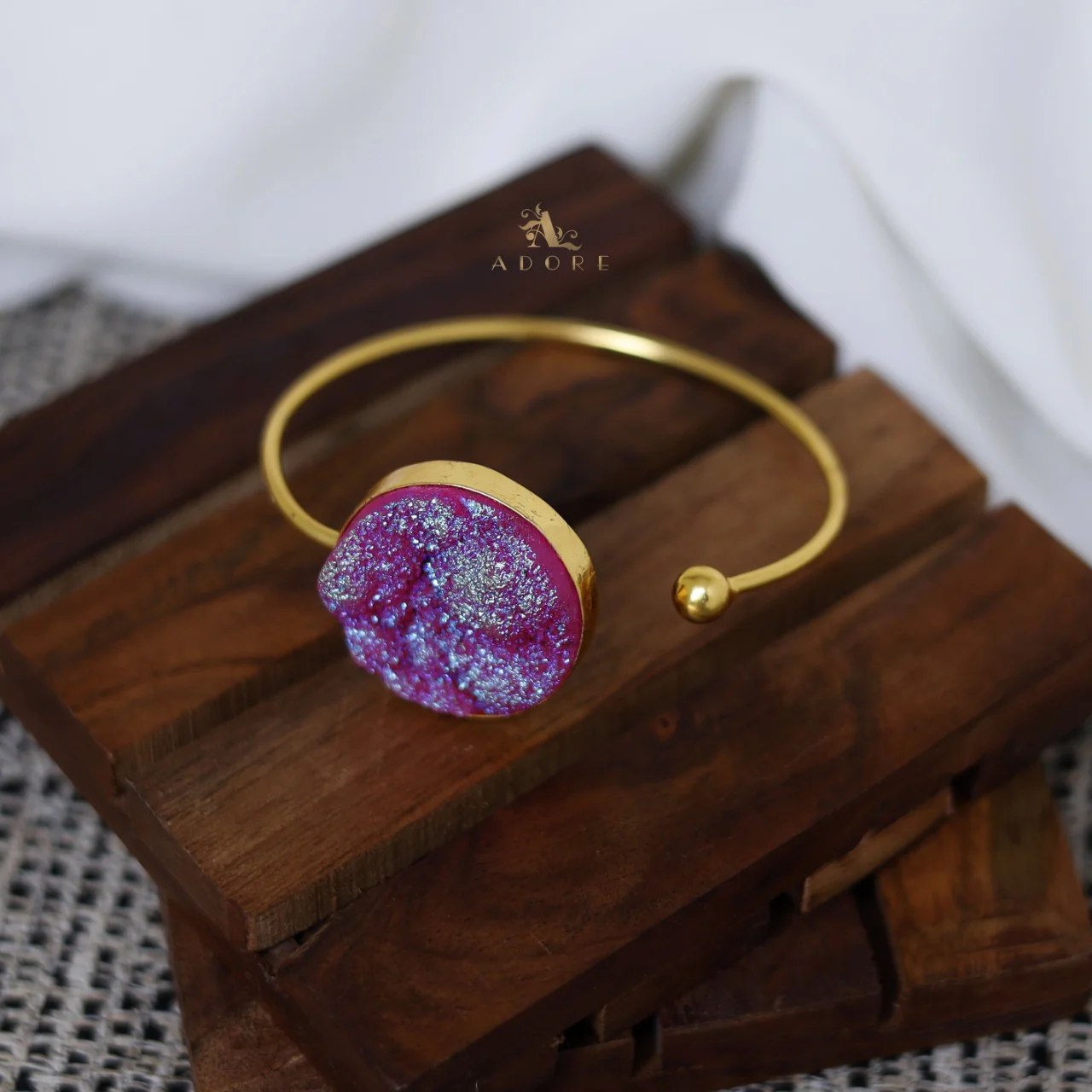 Daleyza Druzy Stone Bangle - Image 2