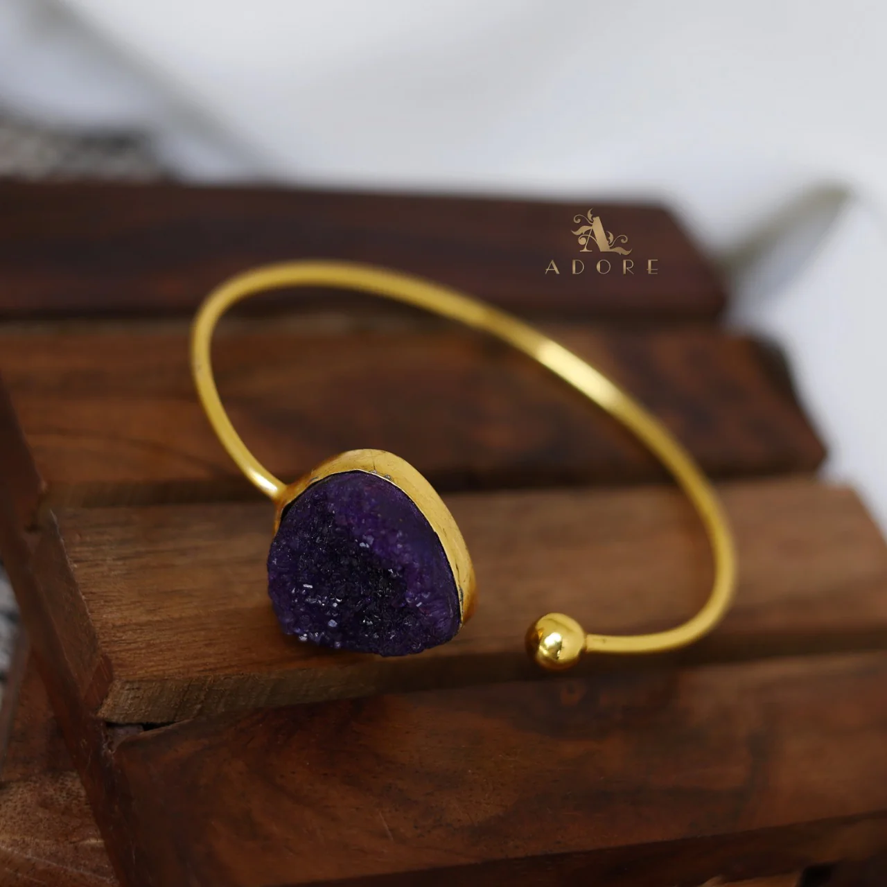 Daleyza Druzy Stone Bangle - Image 7