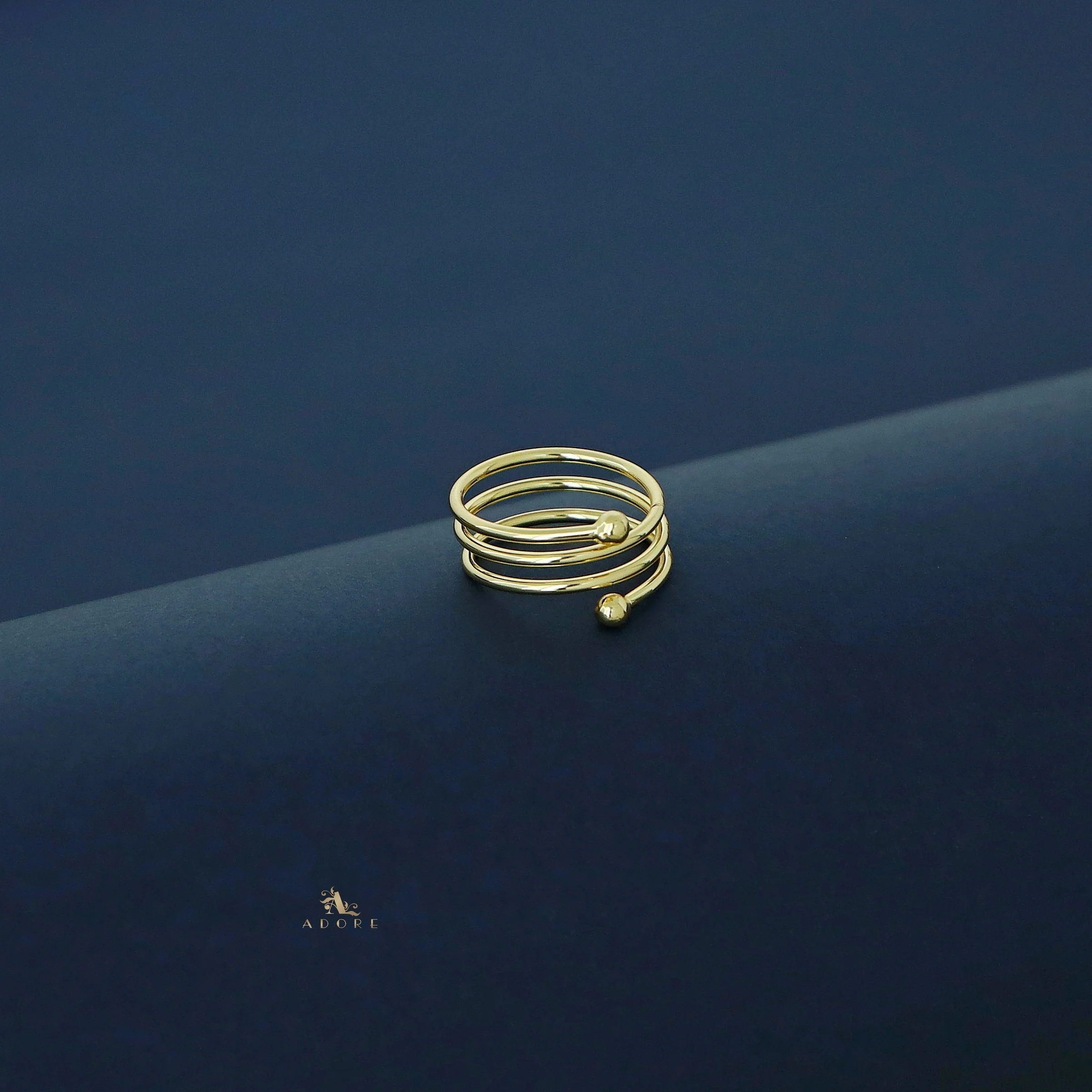 Darla Golden Spiral Ring - Image 2