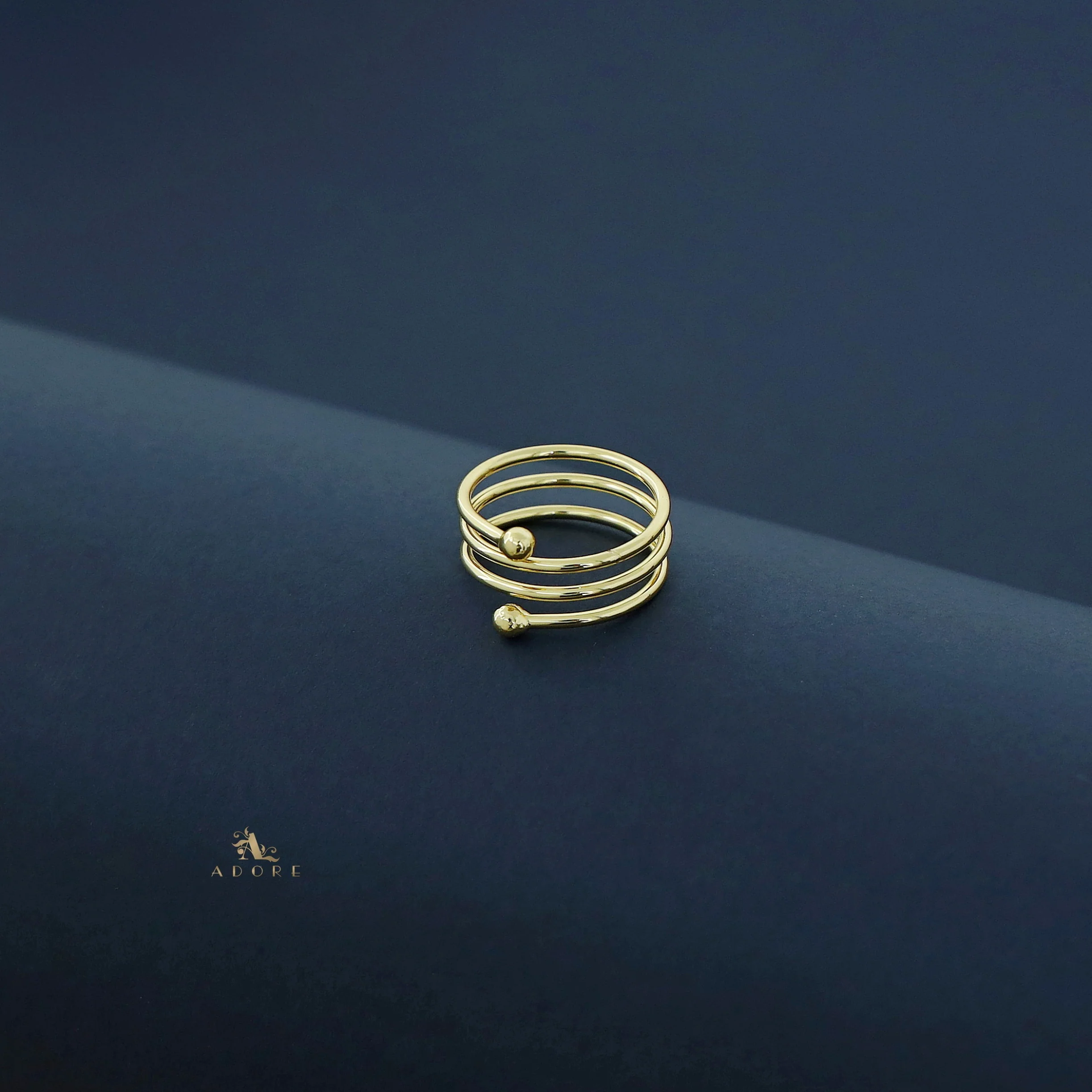 Darla Golden Spiral Ring - Image 3