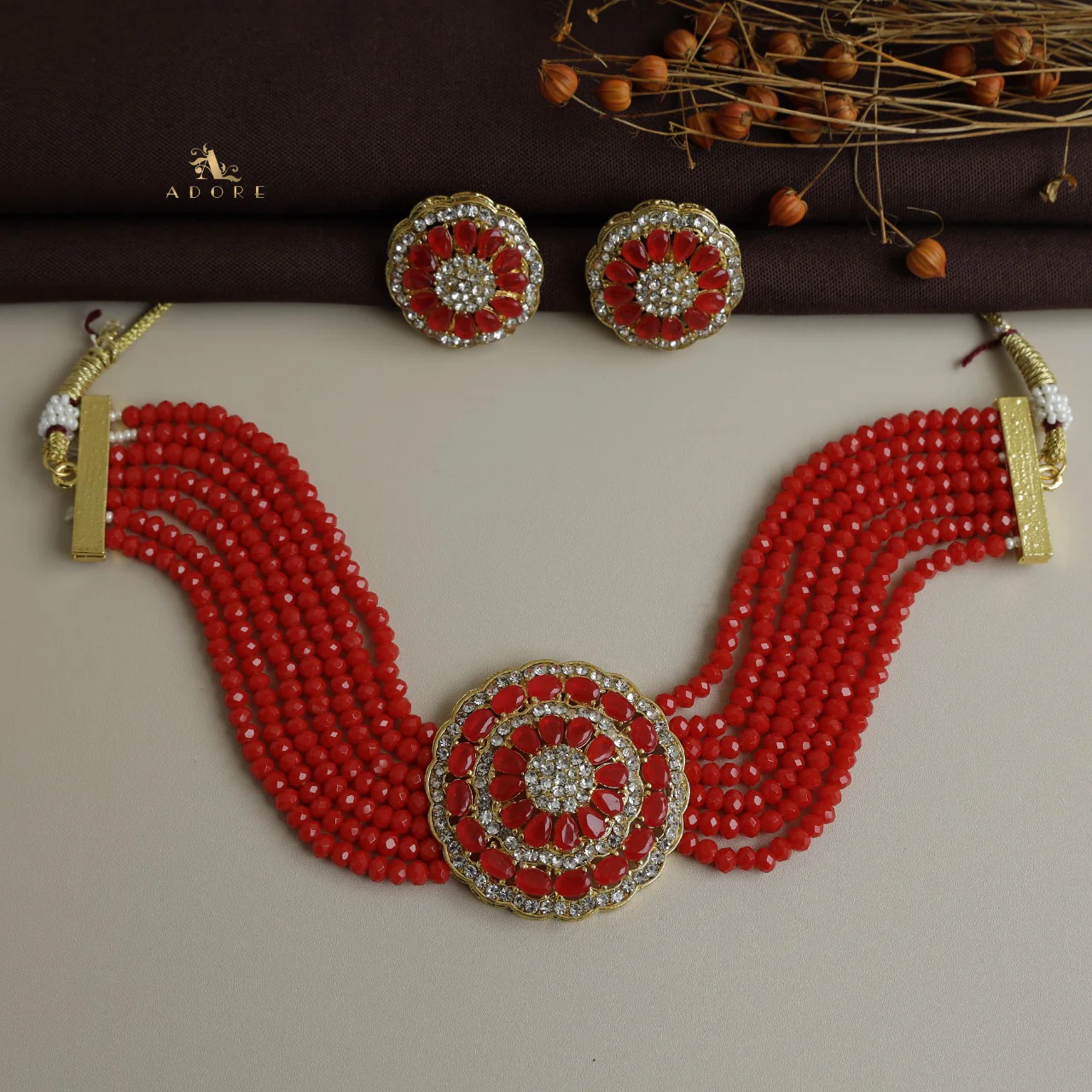 Darmika Choker With Earring - Image 3