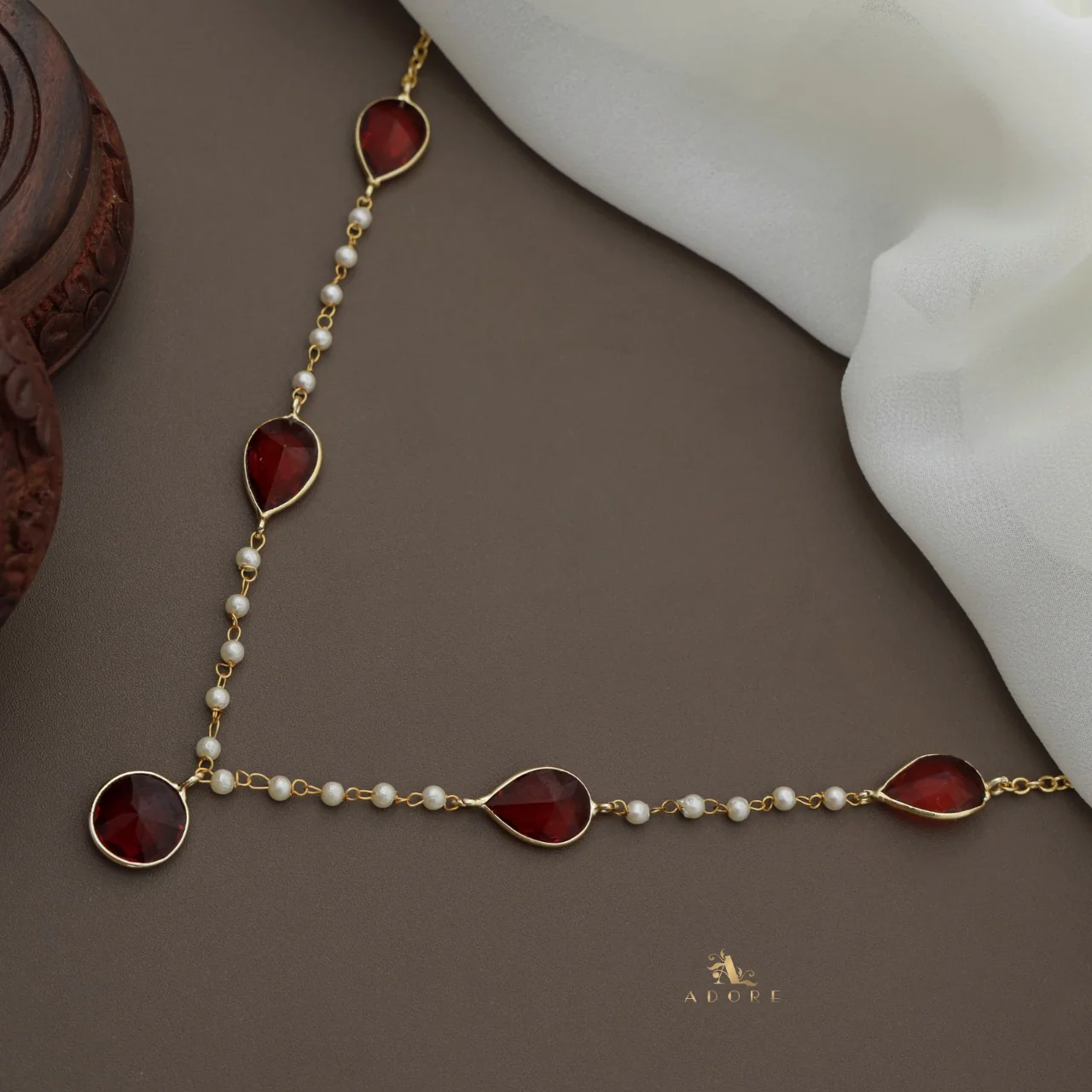 Daysha Glossy Pearl Neckpiece - Image 13