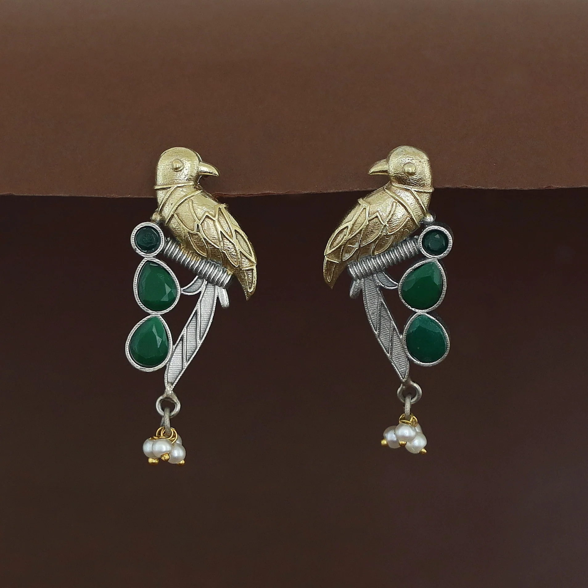 Devanya Falcon Drop Pearl Earring - Image 2