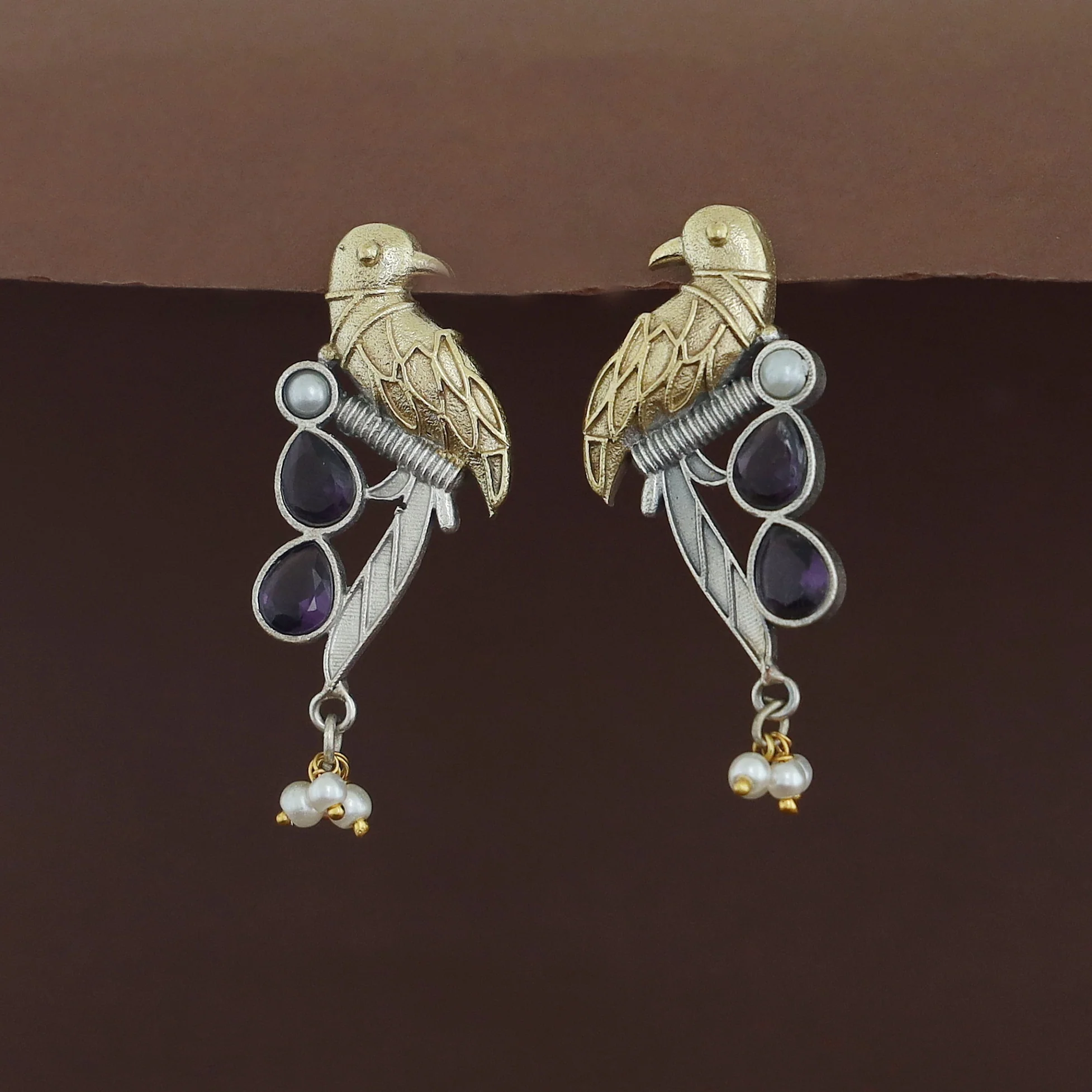 Devanya Falcon Drop Pearl Earring - Image 5