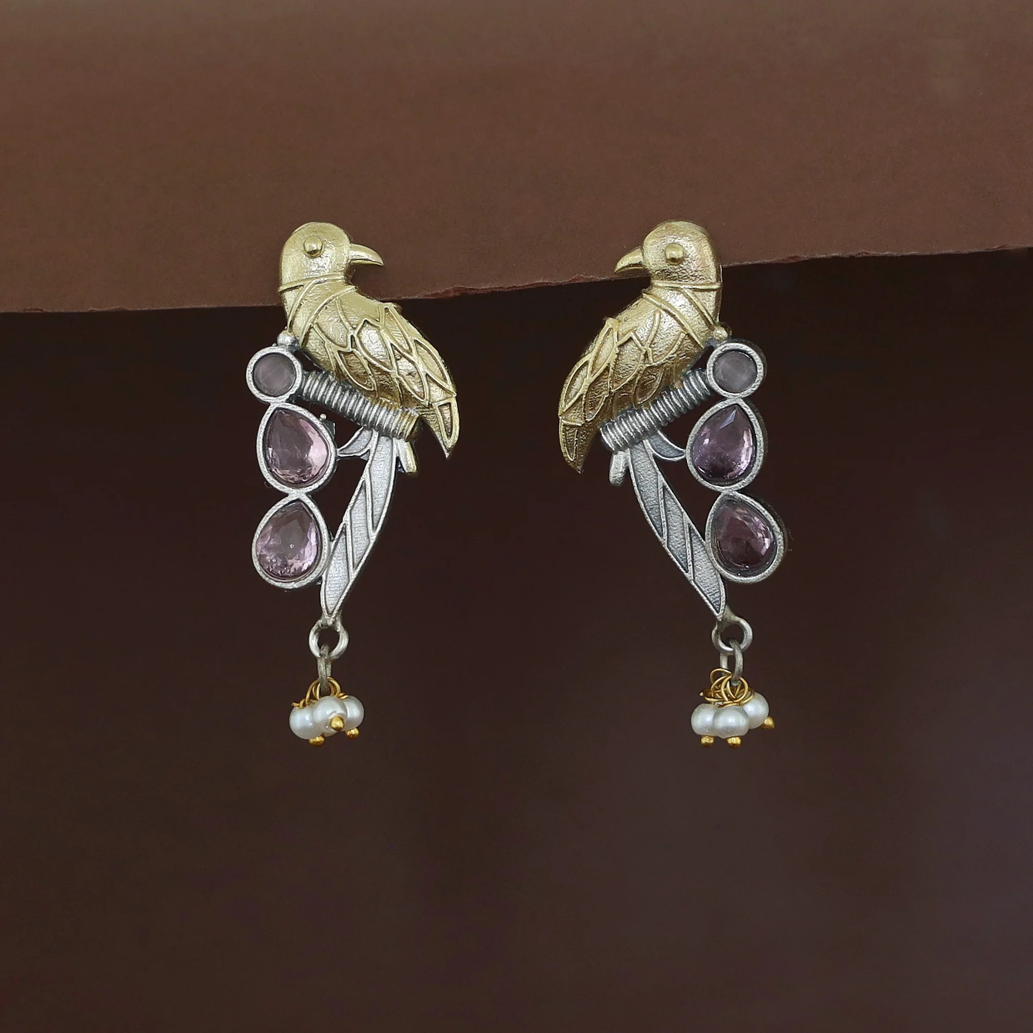 Devanya Falcon Drop Pearl Earring - Image 7