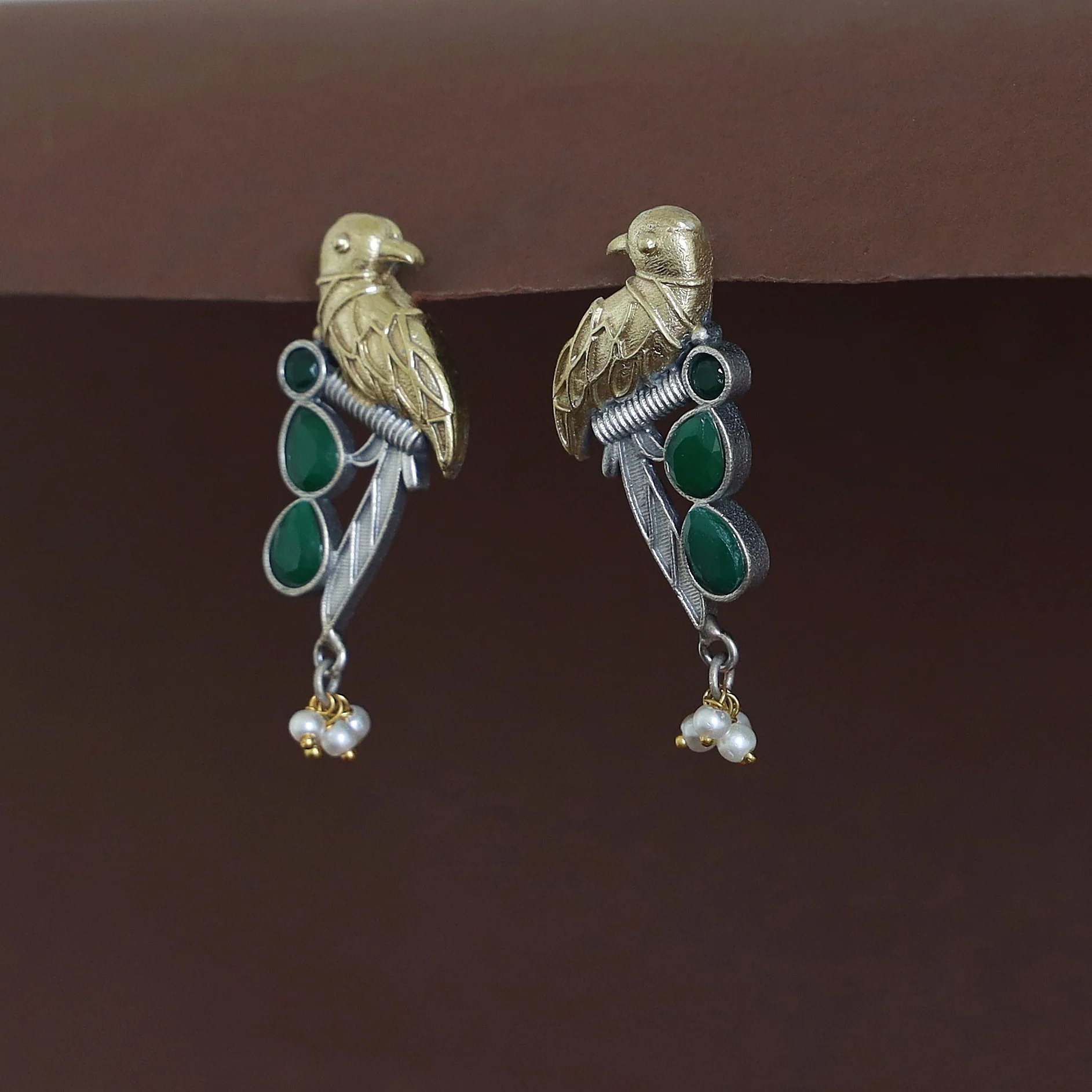 Devanya Falcon Drop Pearl Earring - Image 9
