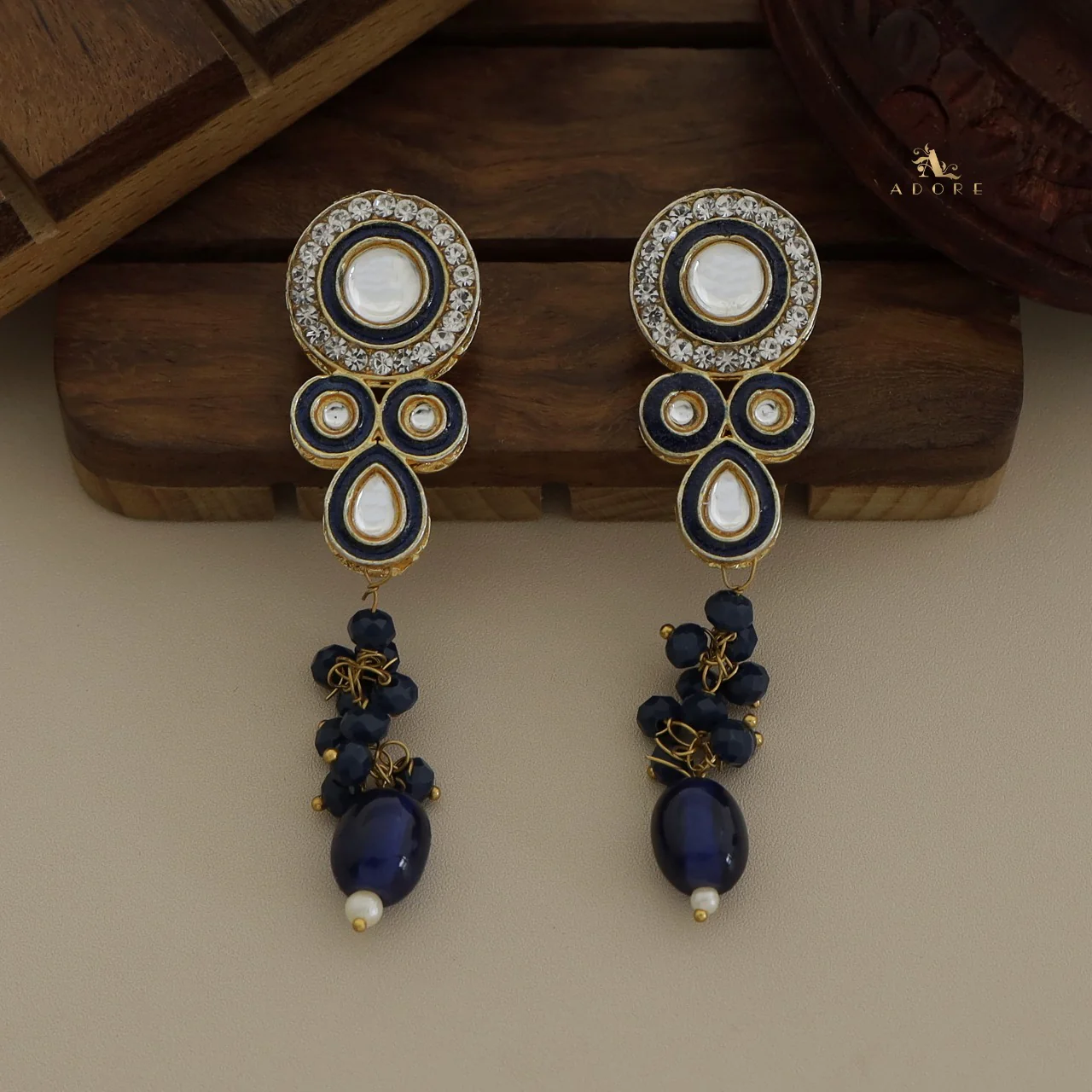 Dhamayika Kundan Choker With Earring - Image 17