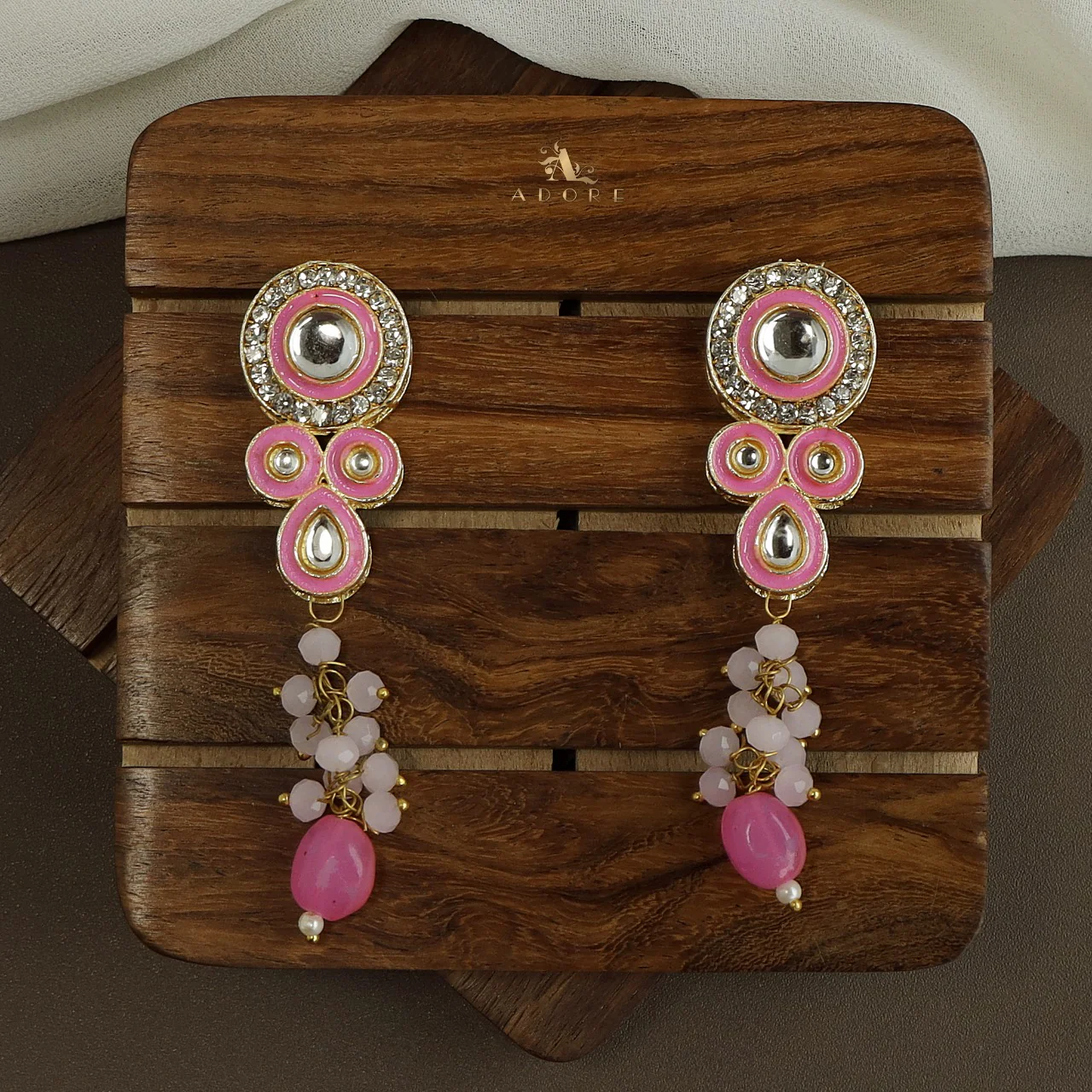 Dhamayika Kundan Choker With Earring - Image 4