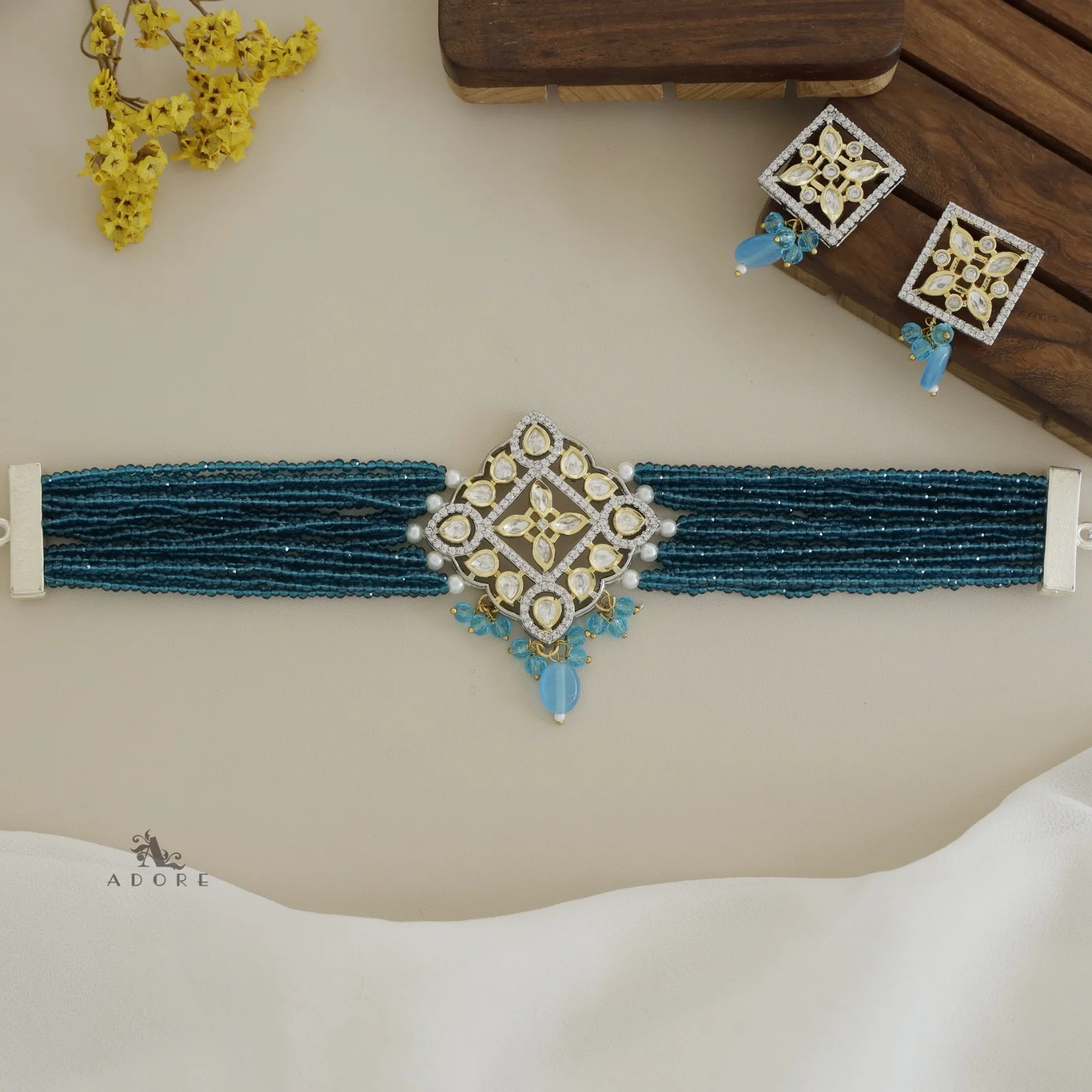 Dheera Choker With Earring - Image 11