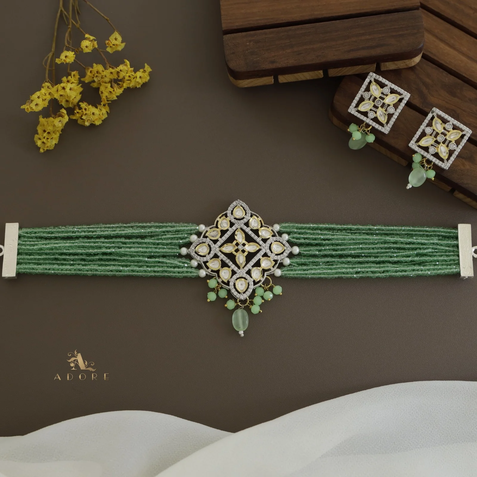 Dheera Choker With Earring - Image 12
